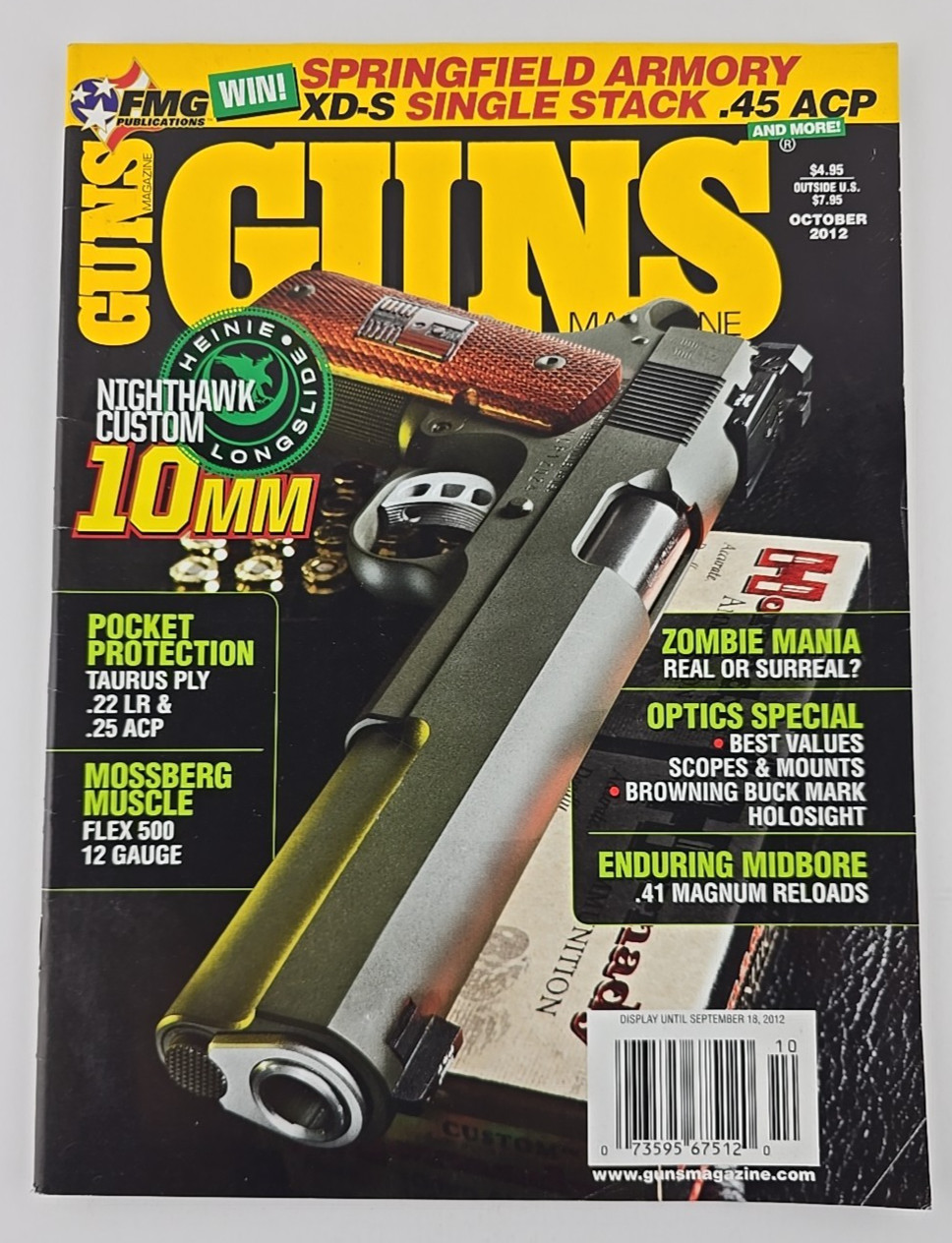 GUNS Magazine Nighthawk Custom 1911 Taurus PLY .22 LR .25 ACP Mossberg 500 AK AR