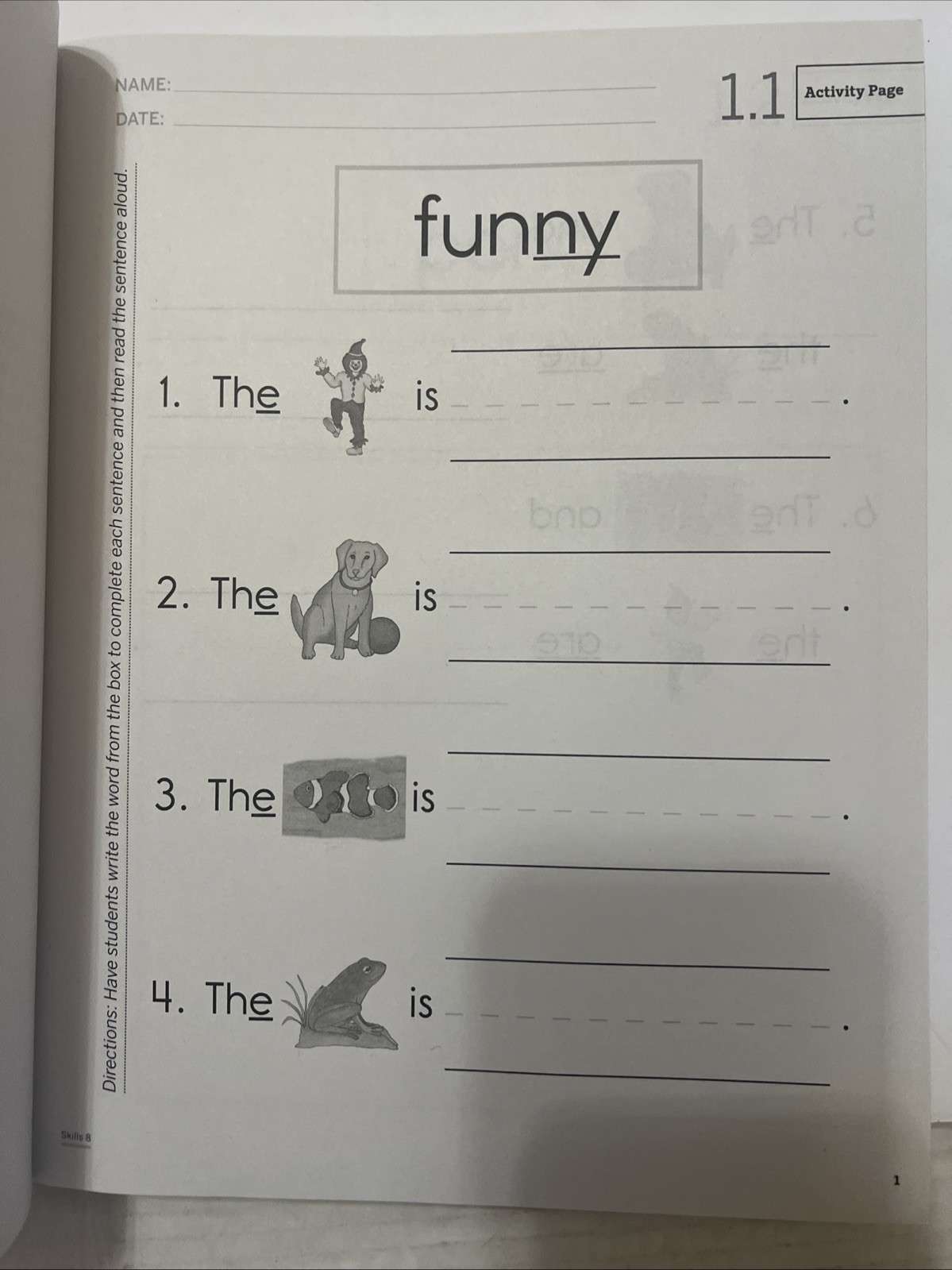 Amplify Core Knowledge Language Arts Grade K Skills 8 Activity Book