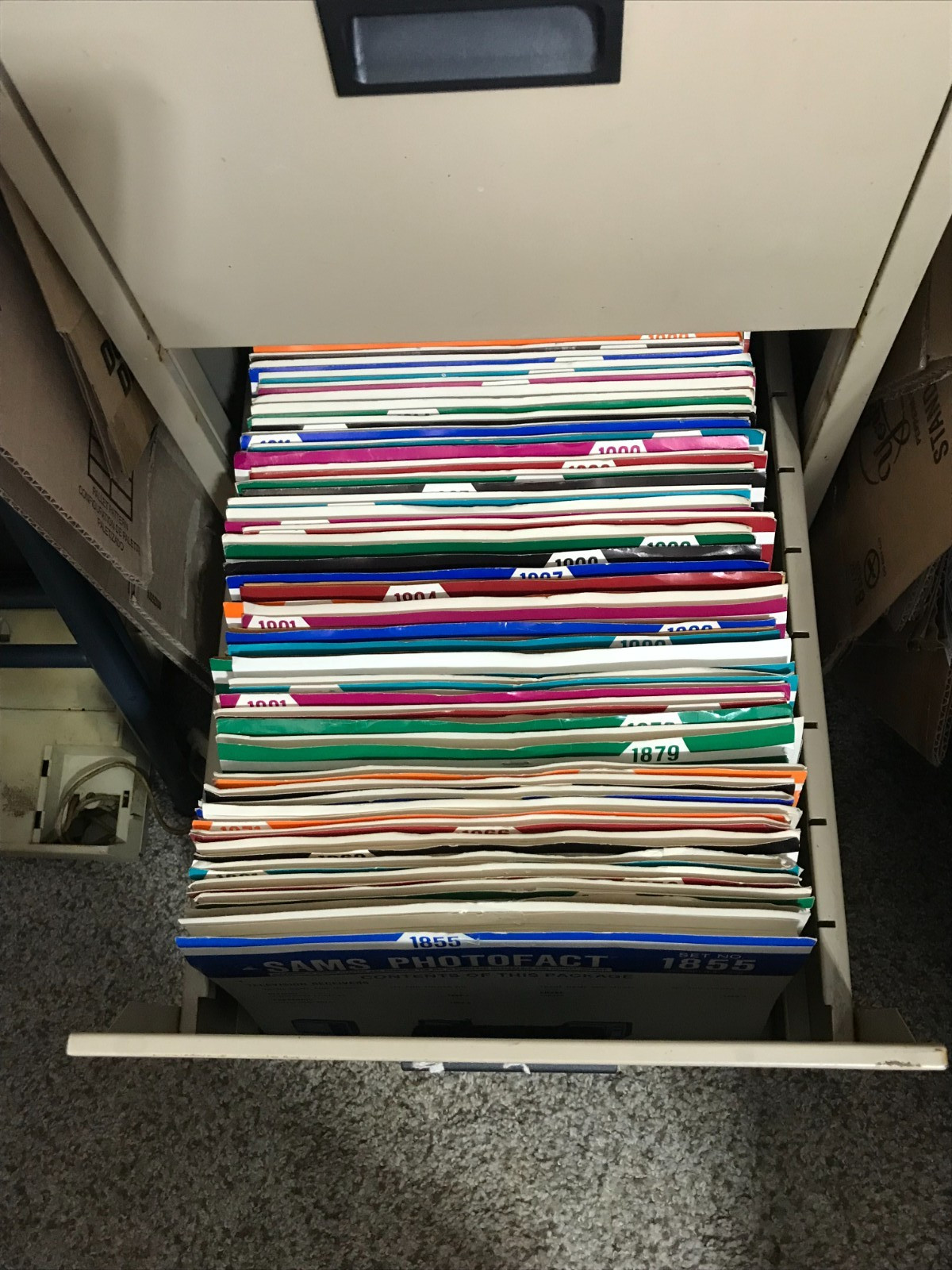 Sams Photofact Folder Set Schematic Manual Folders 56-2478