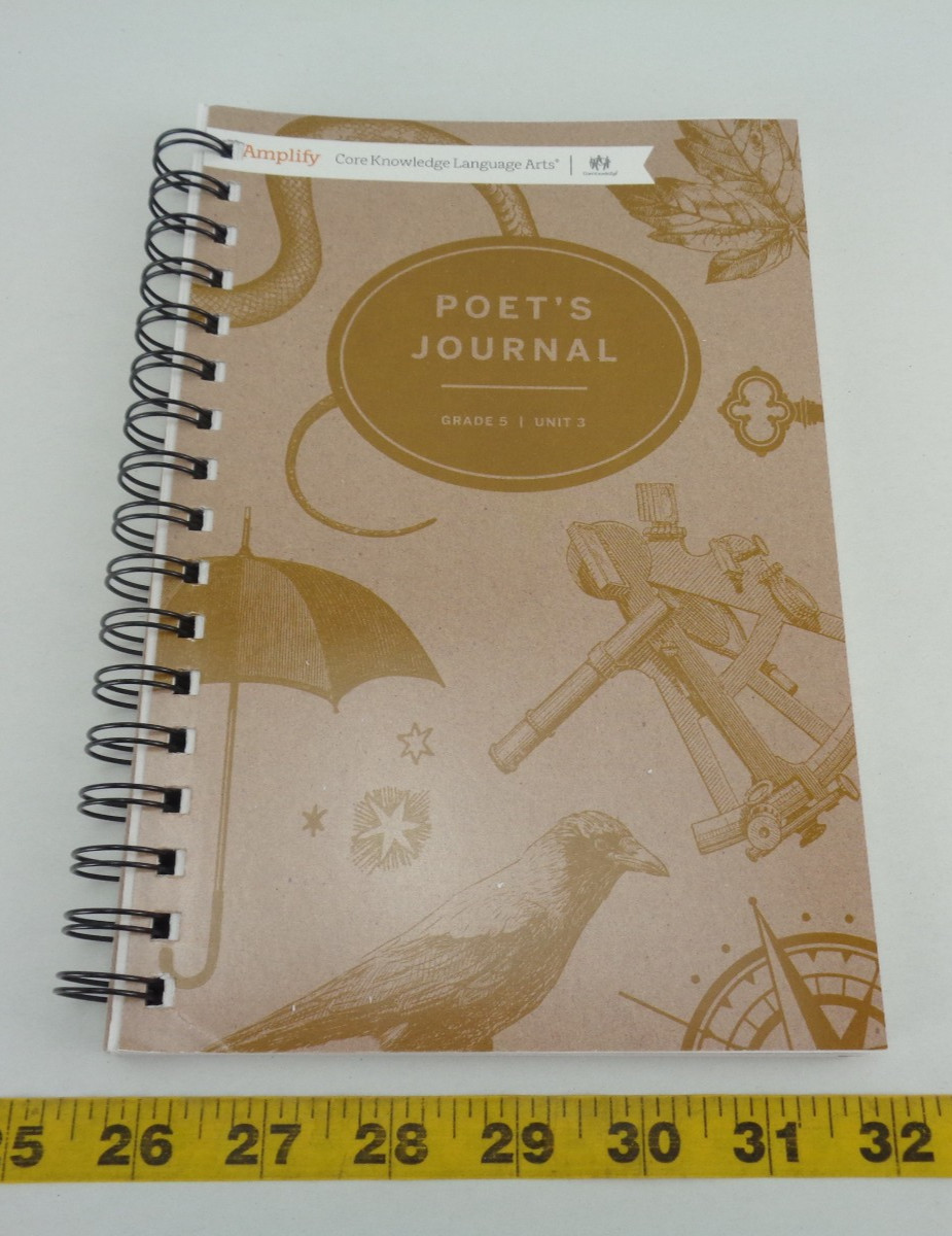 New Amplify Core Knowledge Language Arts Poet’s Journal Grade 5 Unit 3 Book