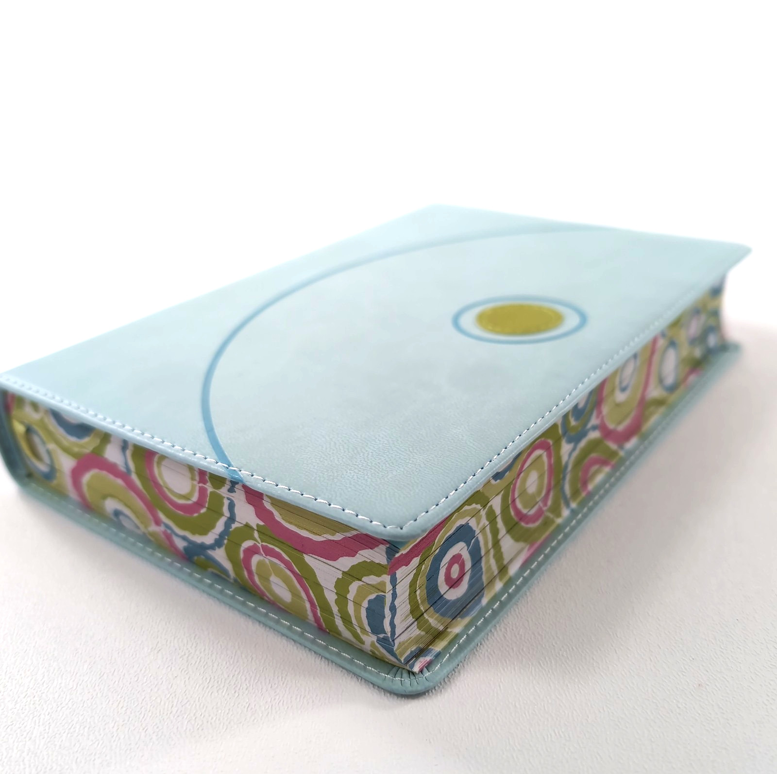 NEW! NIV Teen Study Bible COMPACT Version Italian Duo Leathersoft Blue Kiwi Pink