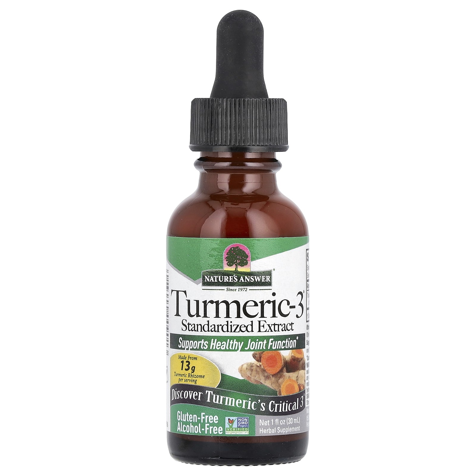 Nature s Answer Turmeric-3 Alcohol-Free 5 000 mg 1 fl oz 30 ml Alcohol-Free,