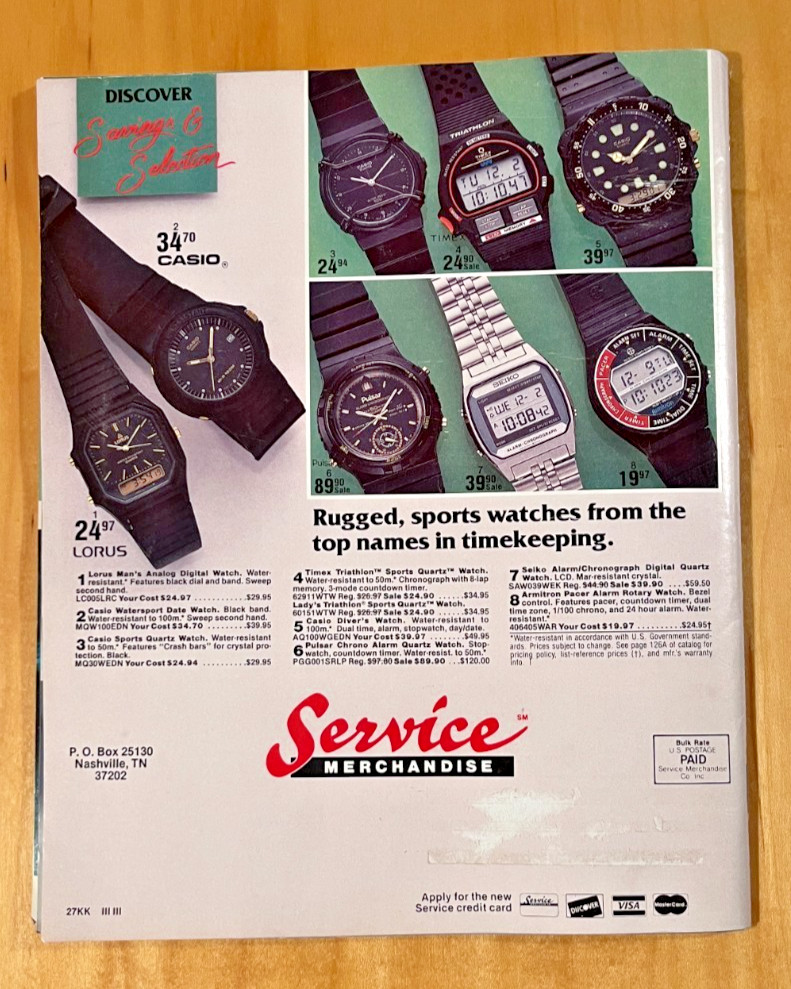 Vintage 1987 Service Merchandise Spring Catalog General Merchandise 128 Pages