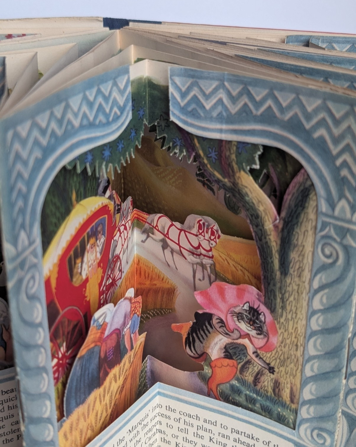 Puss in Boots Peepshow Book Folding Books Ltd Kathleen Hale 1950s Tunnel Book