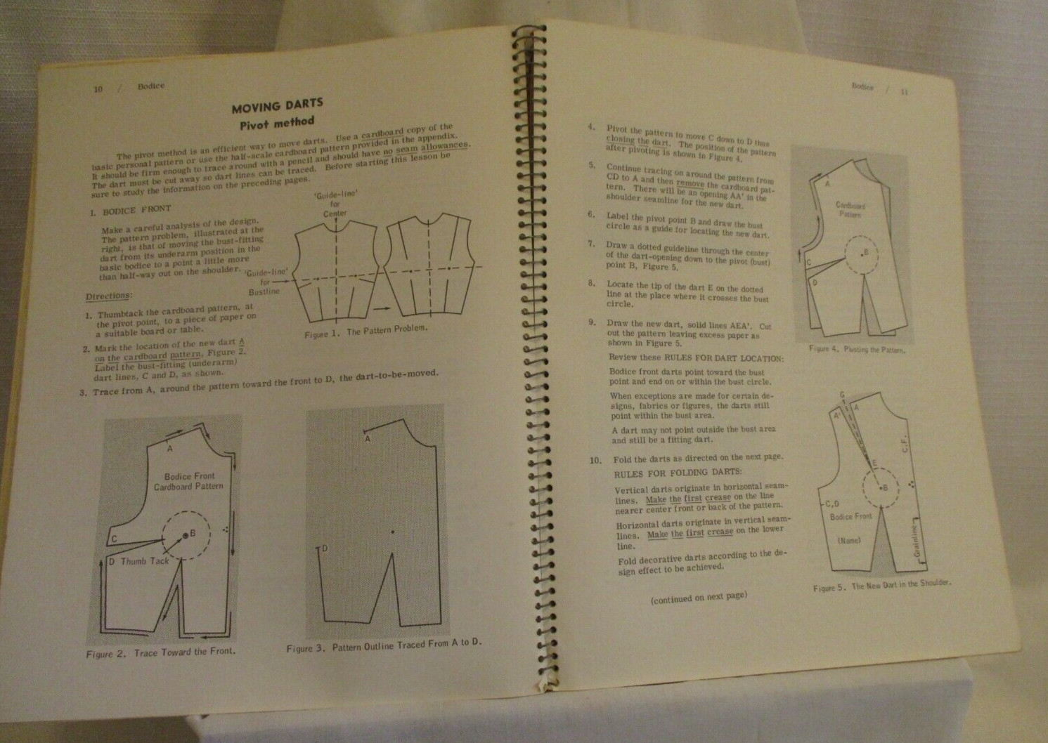 Flat Pattern Methods 2nd Ed. by Norma R. Hollen 1967 Spiral Bound PB (SKU# 4632)
