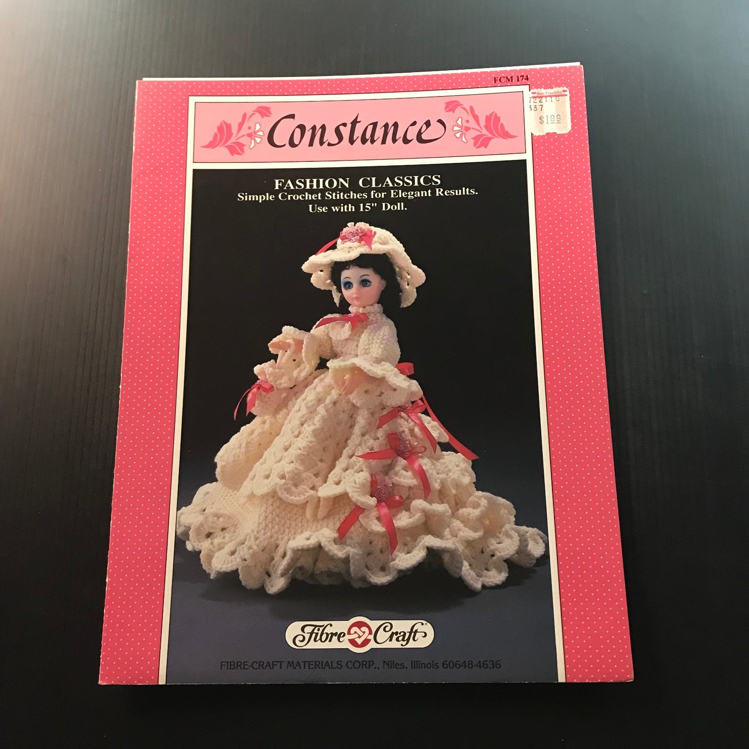 Constance FASHION CLASSICS Crochet Pattern 15″ Doll Outfit FCM 174