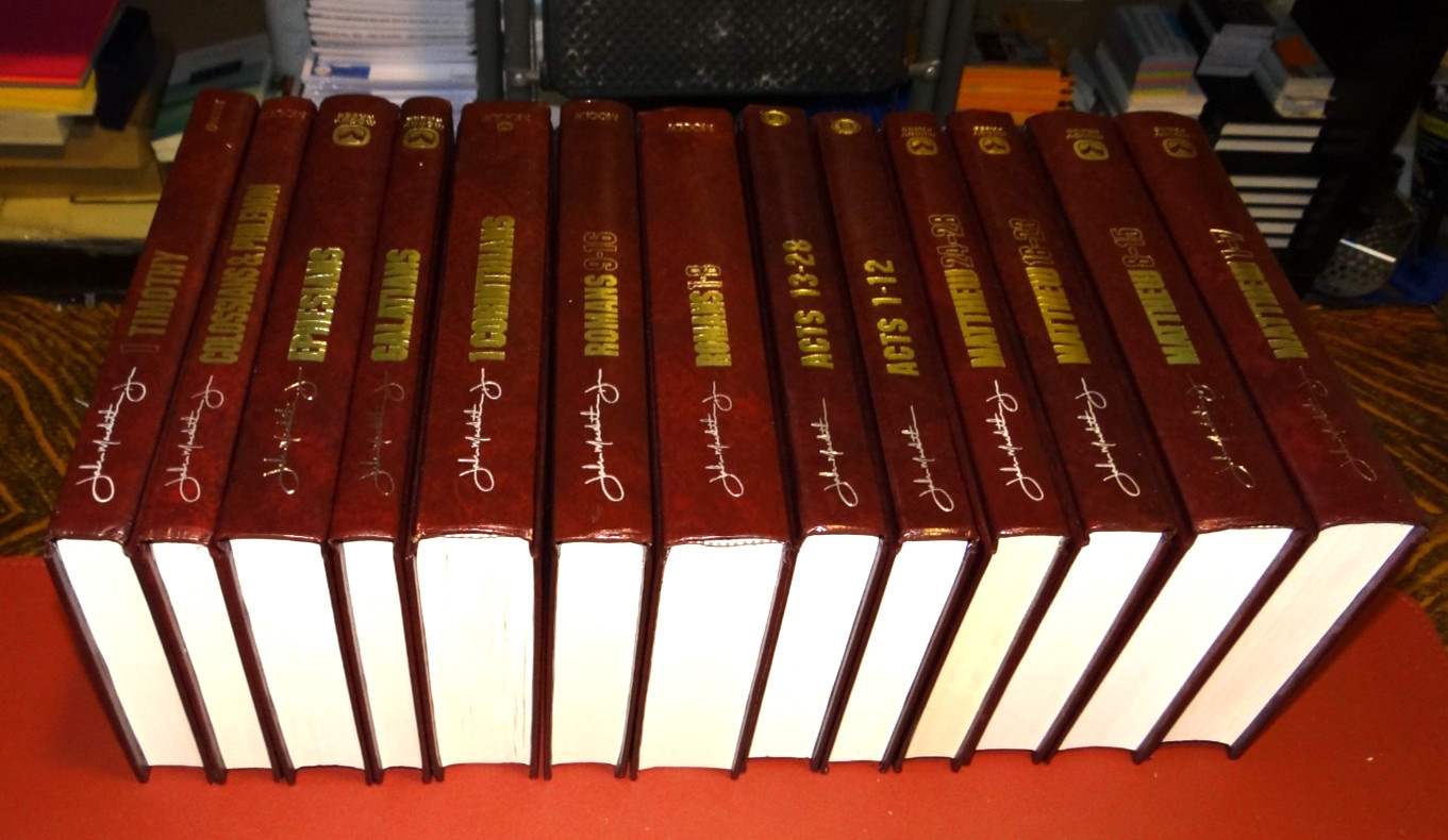 John MacArthur Commentaries – see description