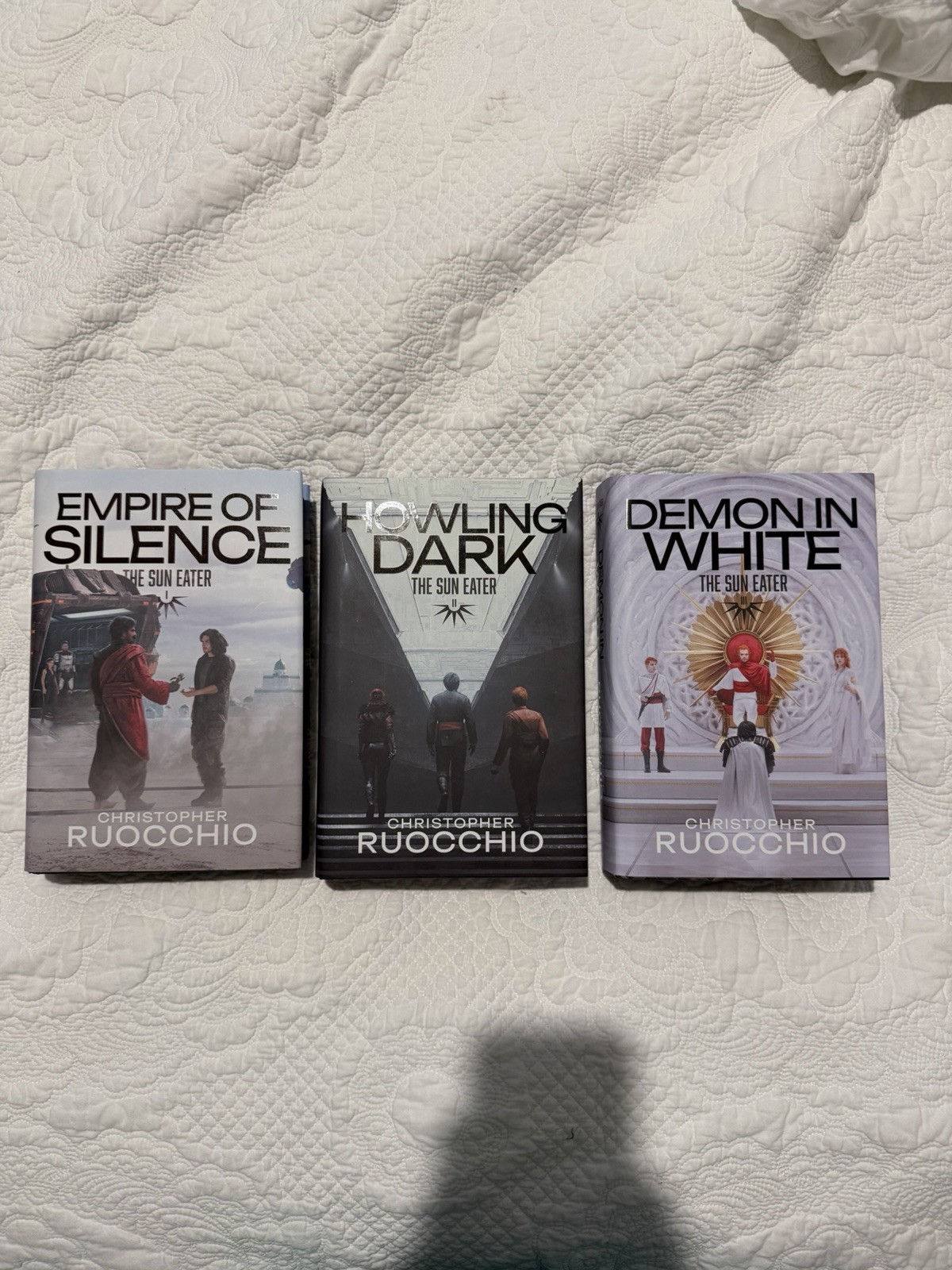 The Sun Eater 1-3 Christopher Ruocchio | SIGNED | Broken Binding