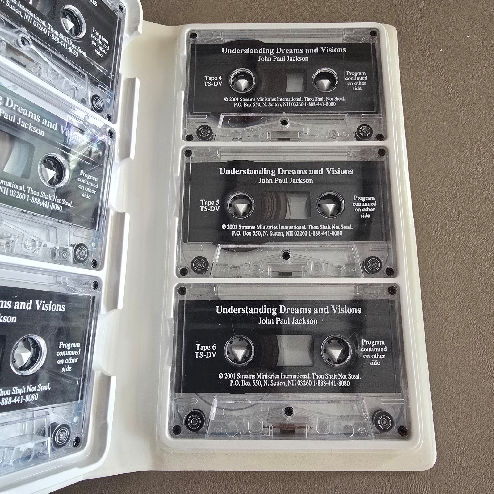 Understanding Dreams & Visions John Paul Jackson 6 Audio Cassette Tape Set