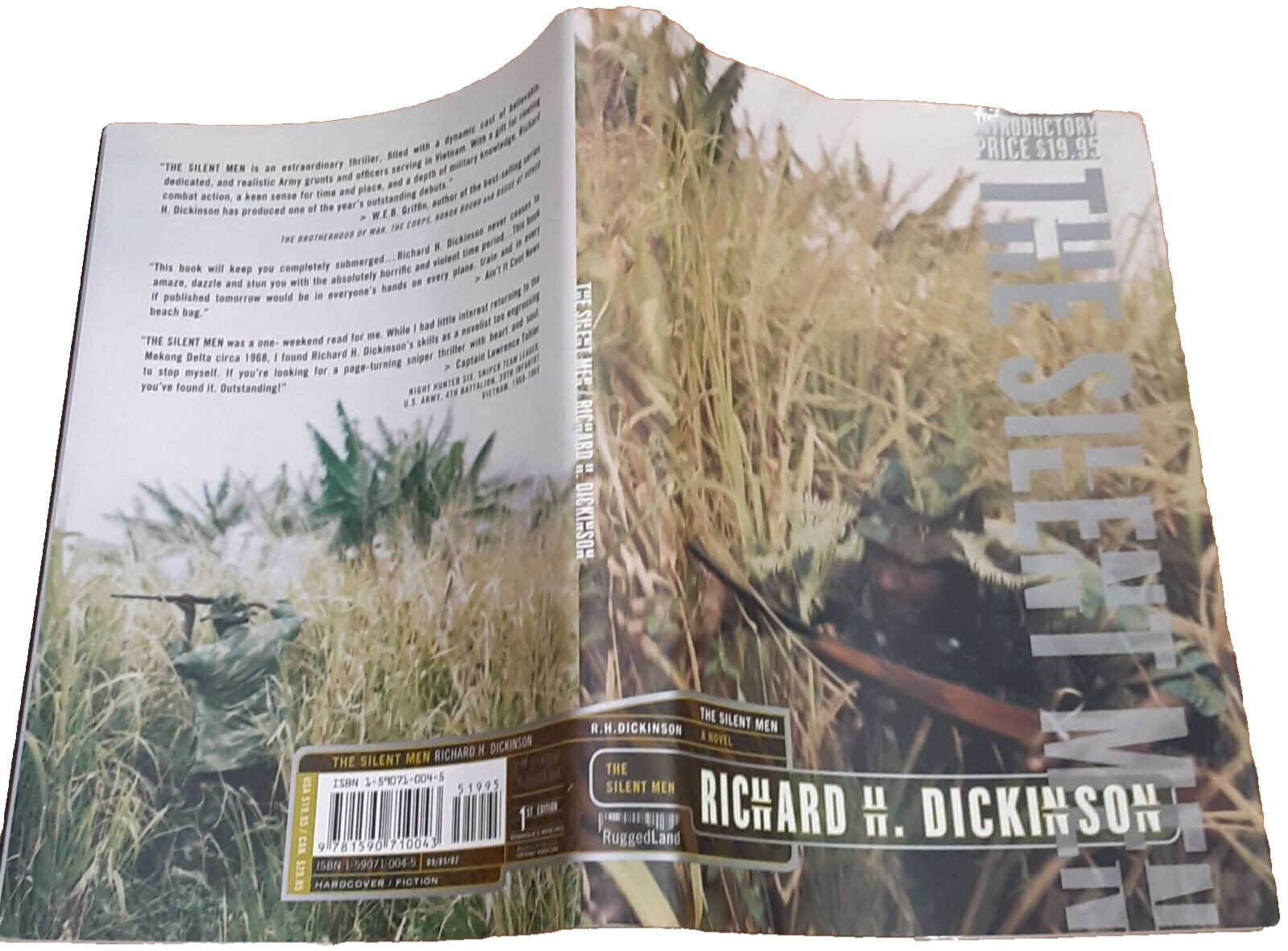The Silent Men by Richard Dickinson (2002, Hardcover) Dust Jacket Signed