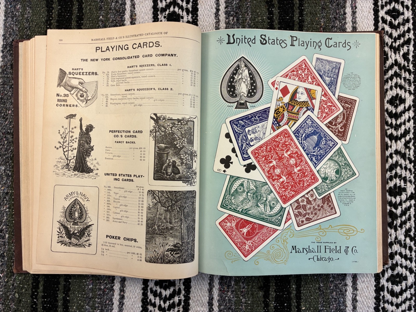 Original Marshall Field Catalogue 1892-1893 – toys, dolls, perfumes, instruments