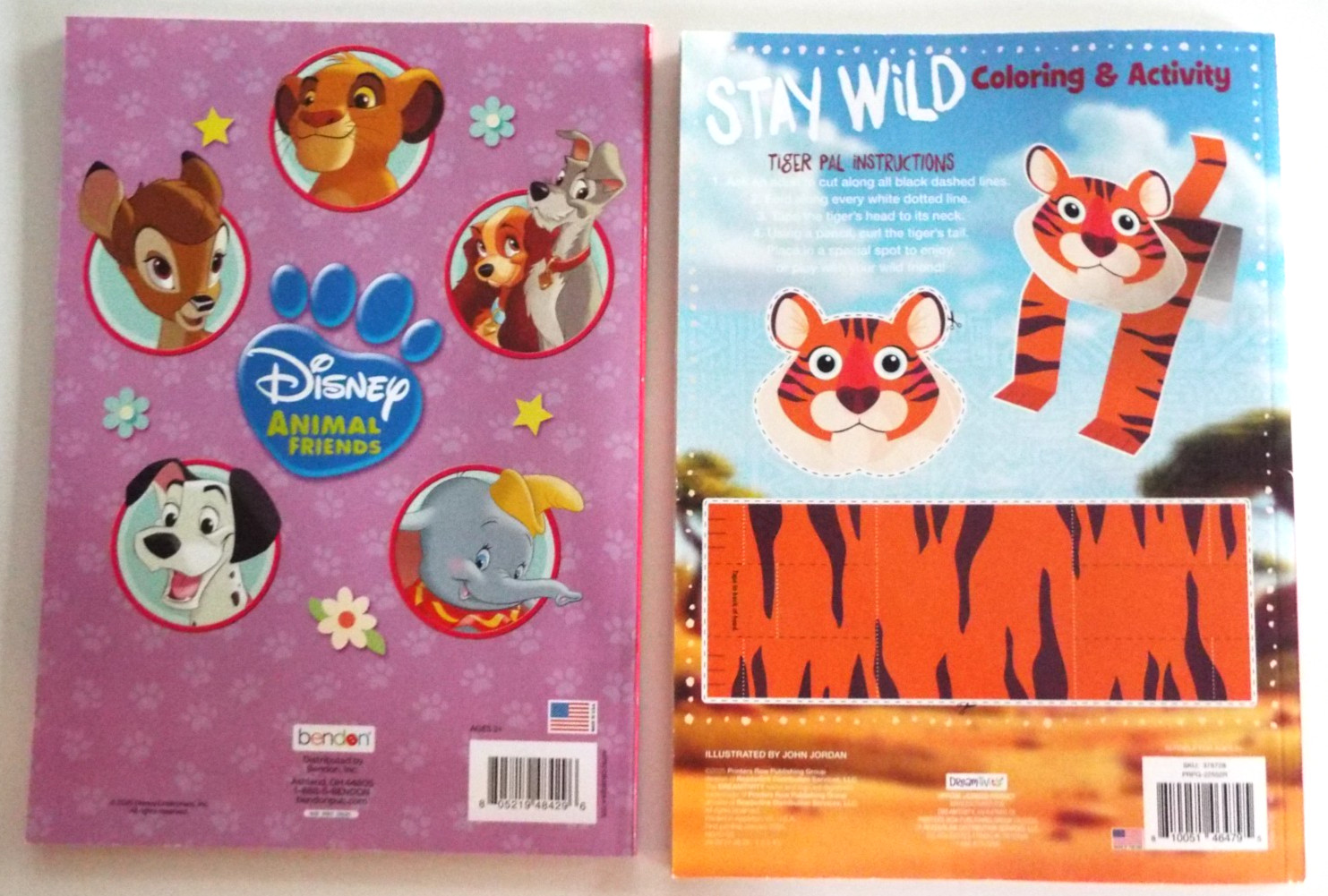 2: Disney Animal Friends Jumbo Coloring &Activity Book & Dreamtivity Stay Wild