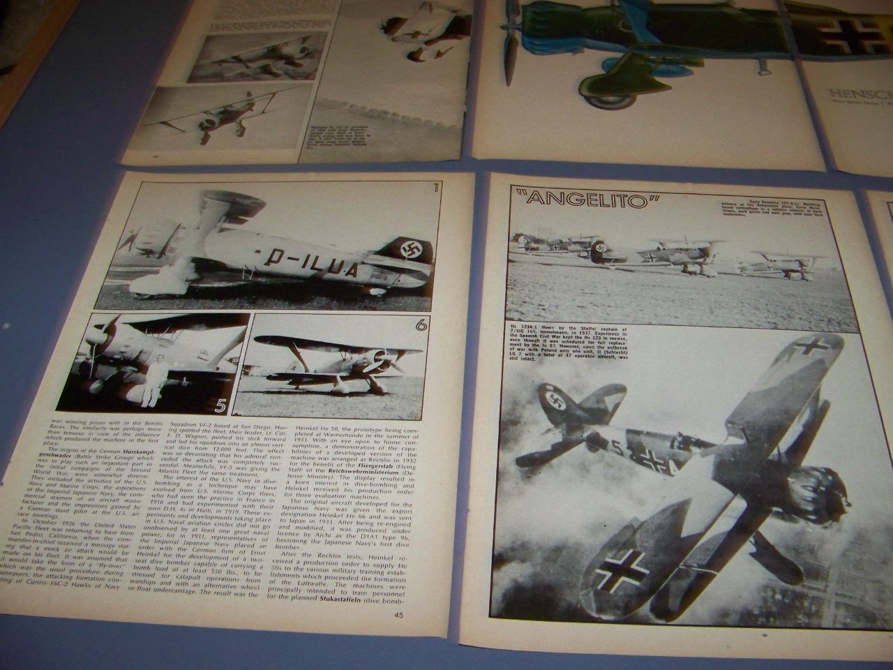 VINTAGE..HENSCHEL HS 123 HISTORY..HISTORY/PHOTOS/DETAILS/PROFILE..RARE! (45G)