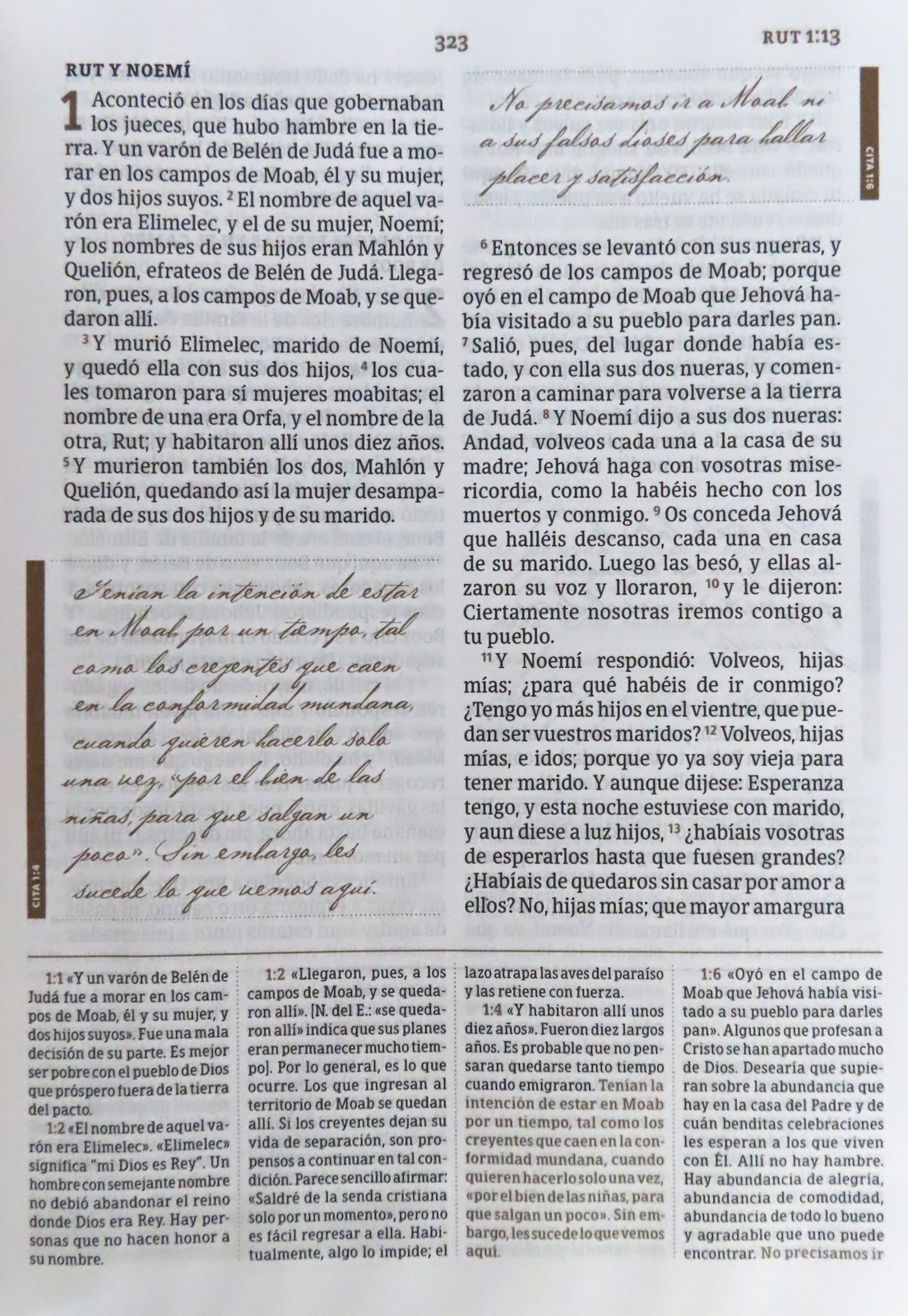 Biblia RVR 1960 de Estudio Spurgeon Marrón Símil Piel Duo Tone