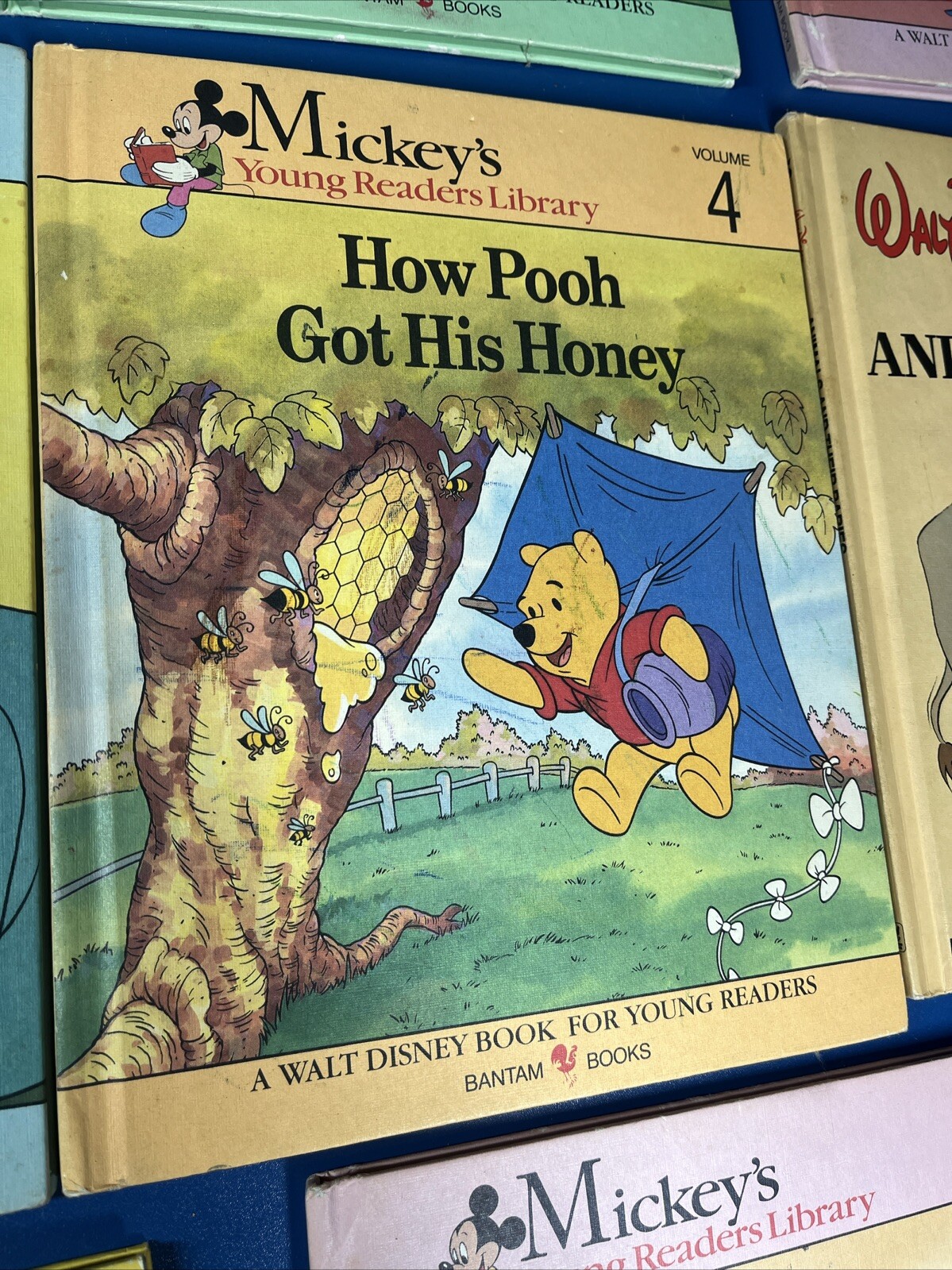 Walt Disney Fun-To-Read Library Lot Set Vintage 1986 1990 Book Hardcovers