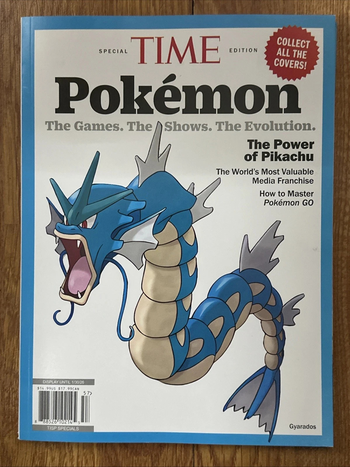 Time Magazine Special Edition Jan 2026 Pokemon Gyrados