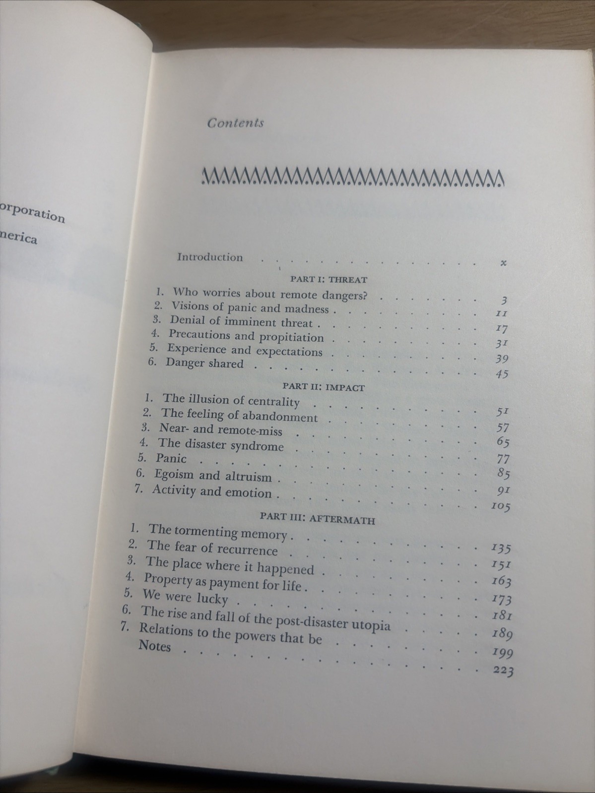 Disaster A Psychological Essay Martha Wolfenstein 1957 1st Edition Ex-lib VG