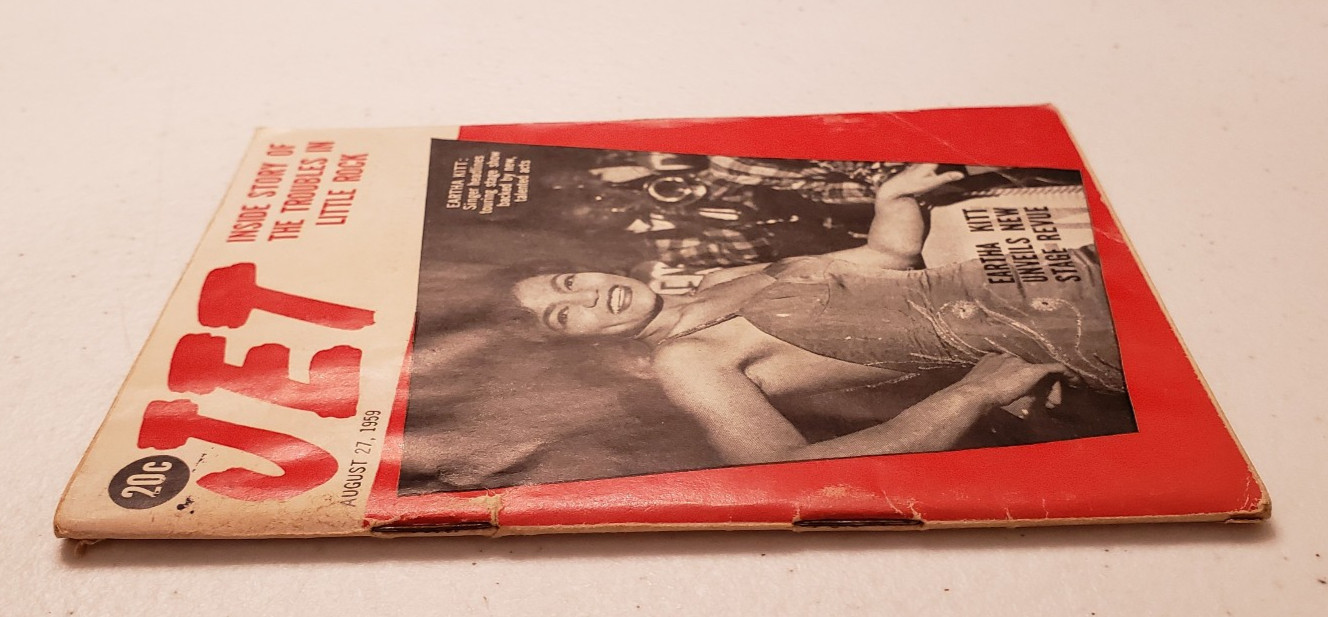 Jet Magazine August 27 1959 Eartha Kitt~Civil Rights~Platters Sex Case~1950s