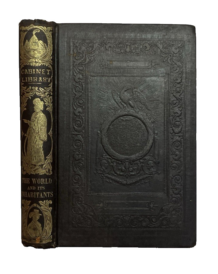 1856 Antique WORLD GEOGRAPHY ASTRONOMY METEOROLOGY NATIONS SUPERSTITIONS Book