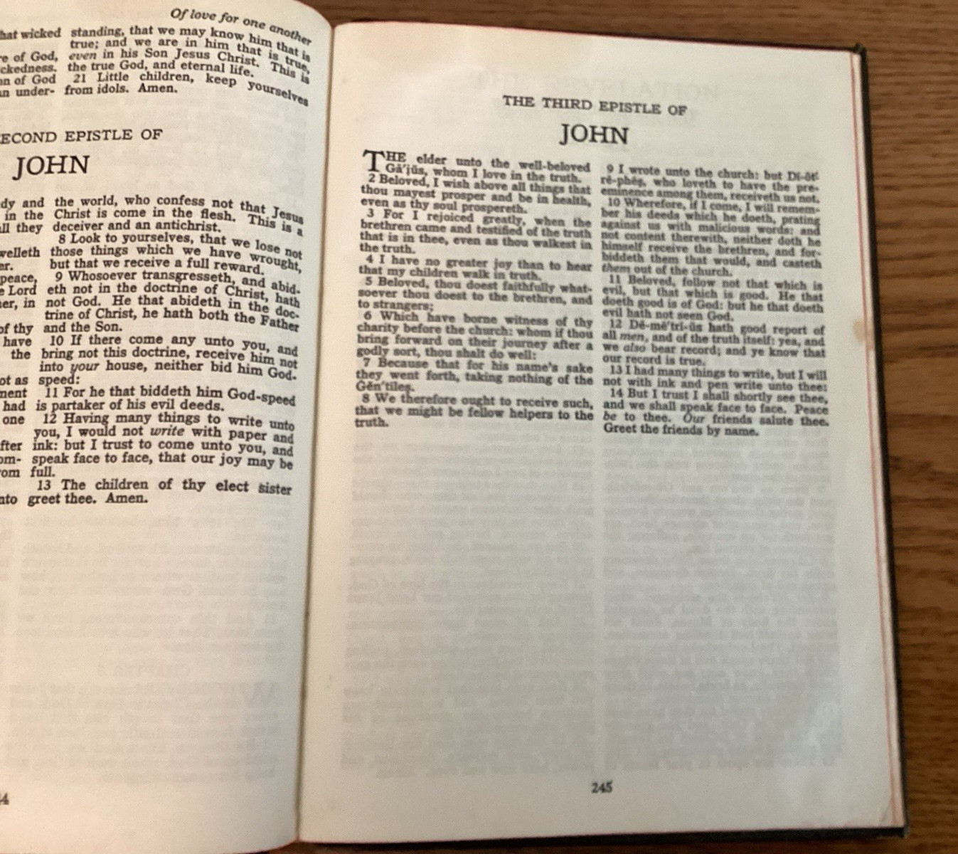 Holy Bible 1955 King James Version American Bible Society Vintage Book
