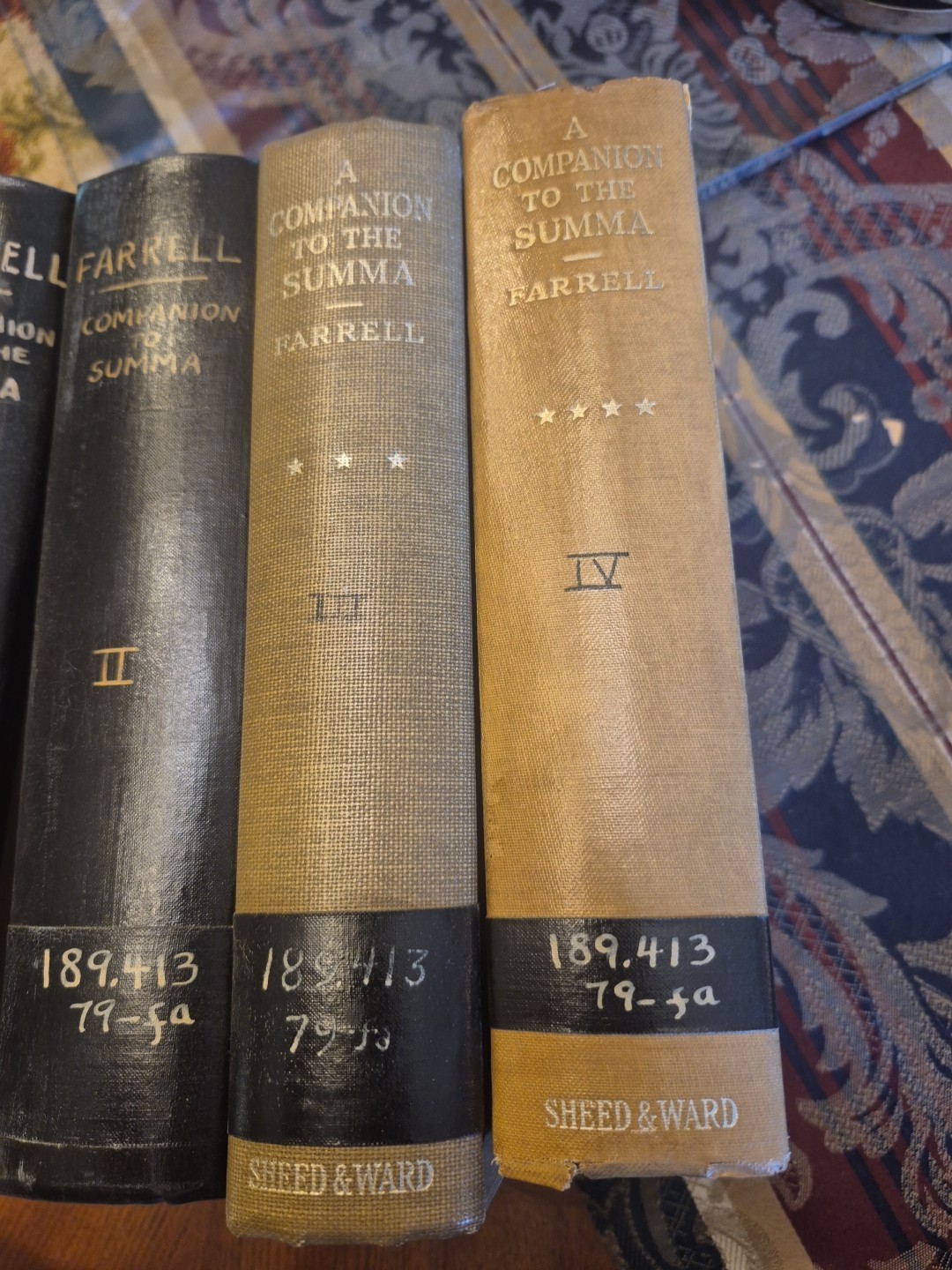 A COMPANION TO THE SUMMA – 4 VOLUME SET – Farrell 1941-1942