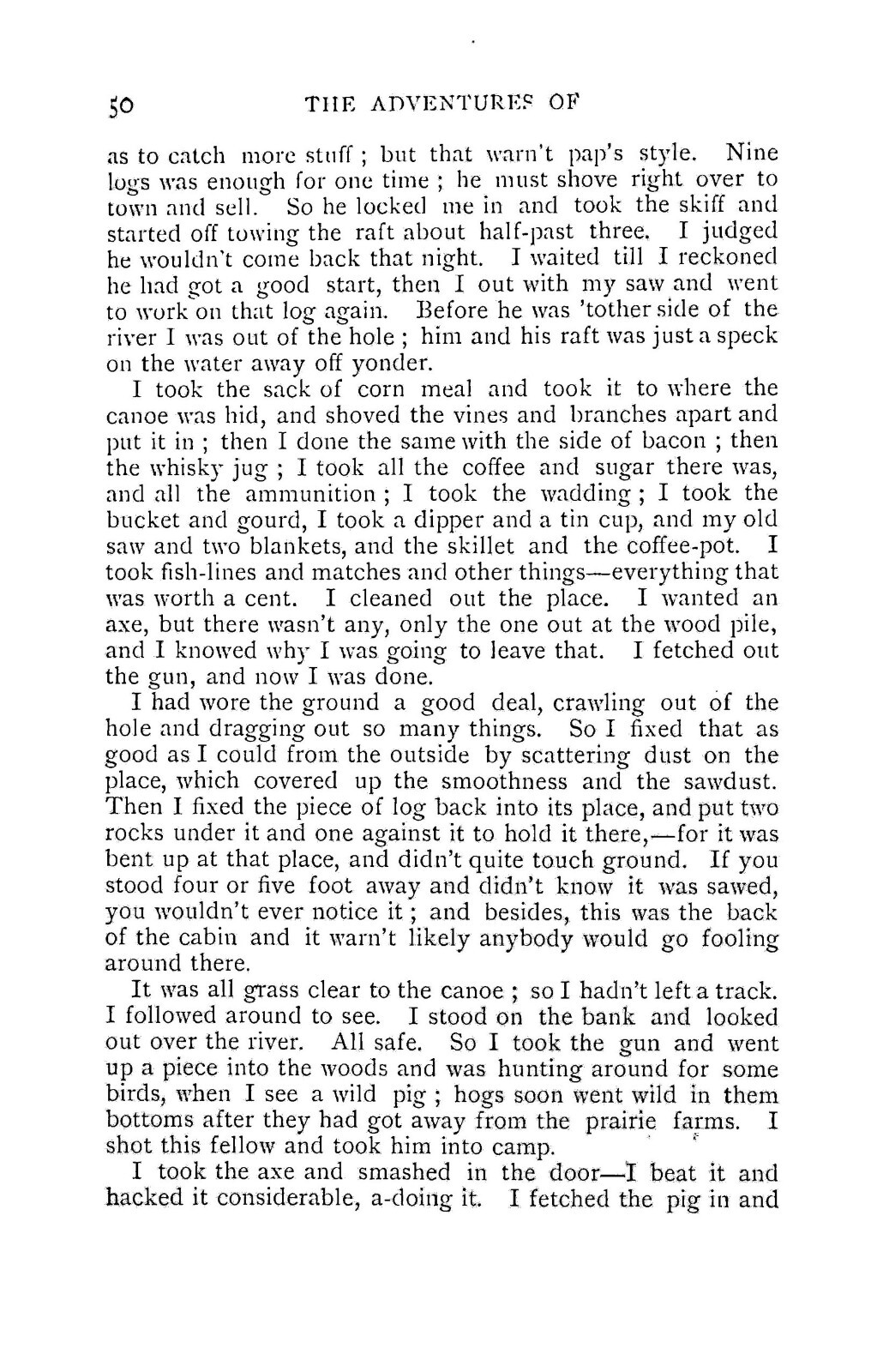 1891 Adventures of Huckleberry Finn 314 Pages