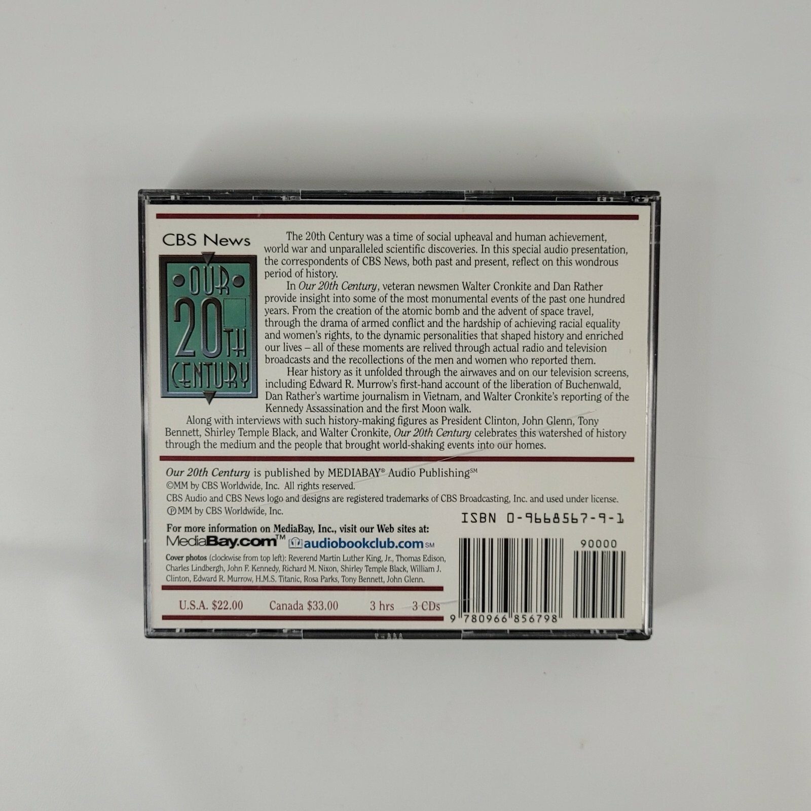 CBS News Our 20th Century Audiobook & Historic Broadcasts Cronkite Dan Rather