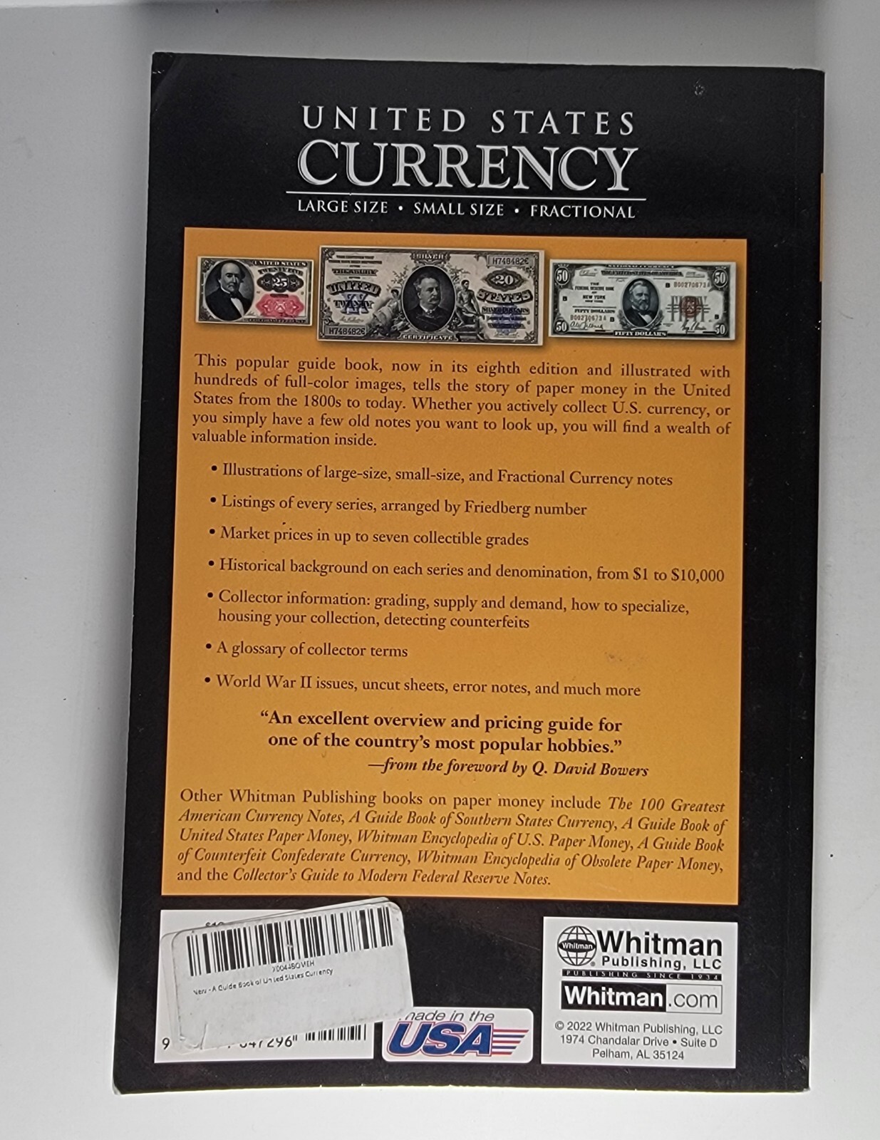 Guidebook of United States Currency 8th Edition – Paperback – GOOD