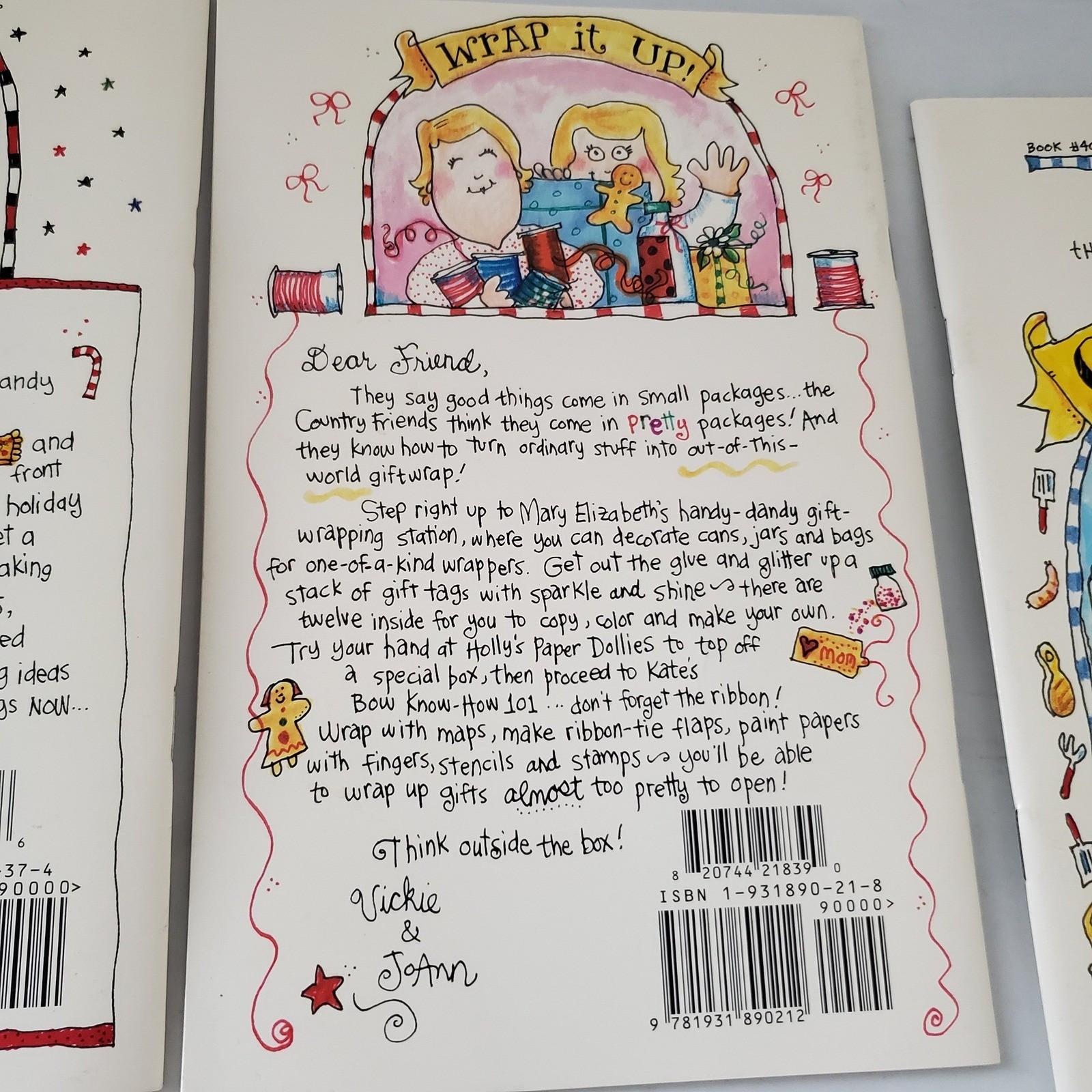 Gooseberry Patch Country Friends Collection Book 38 39 40 Christmas Wrap Cookout