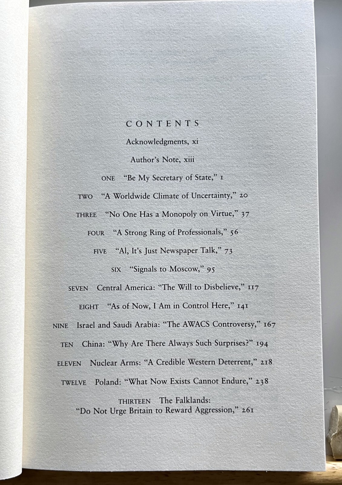 Caveat. Alexander M. Haig, Jr. 1984. Collectible