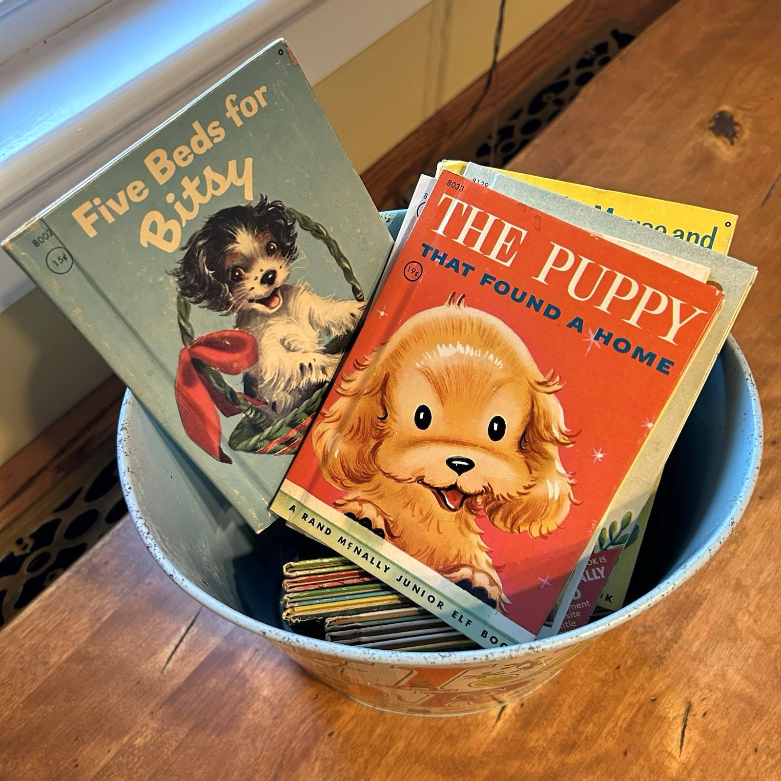 20 Whitman Tell-a-Tale and Rand McNally Junior Elf Books & Cheinco Tin Alphabet