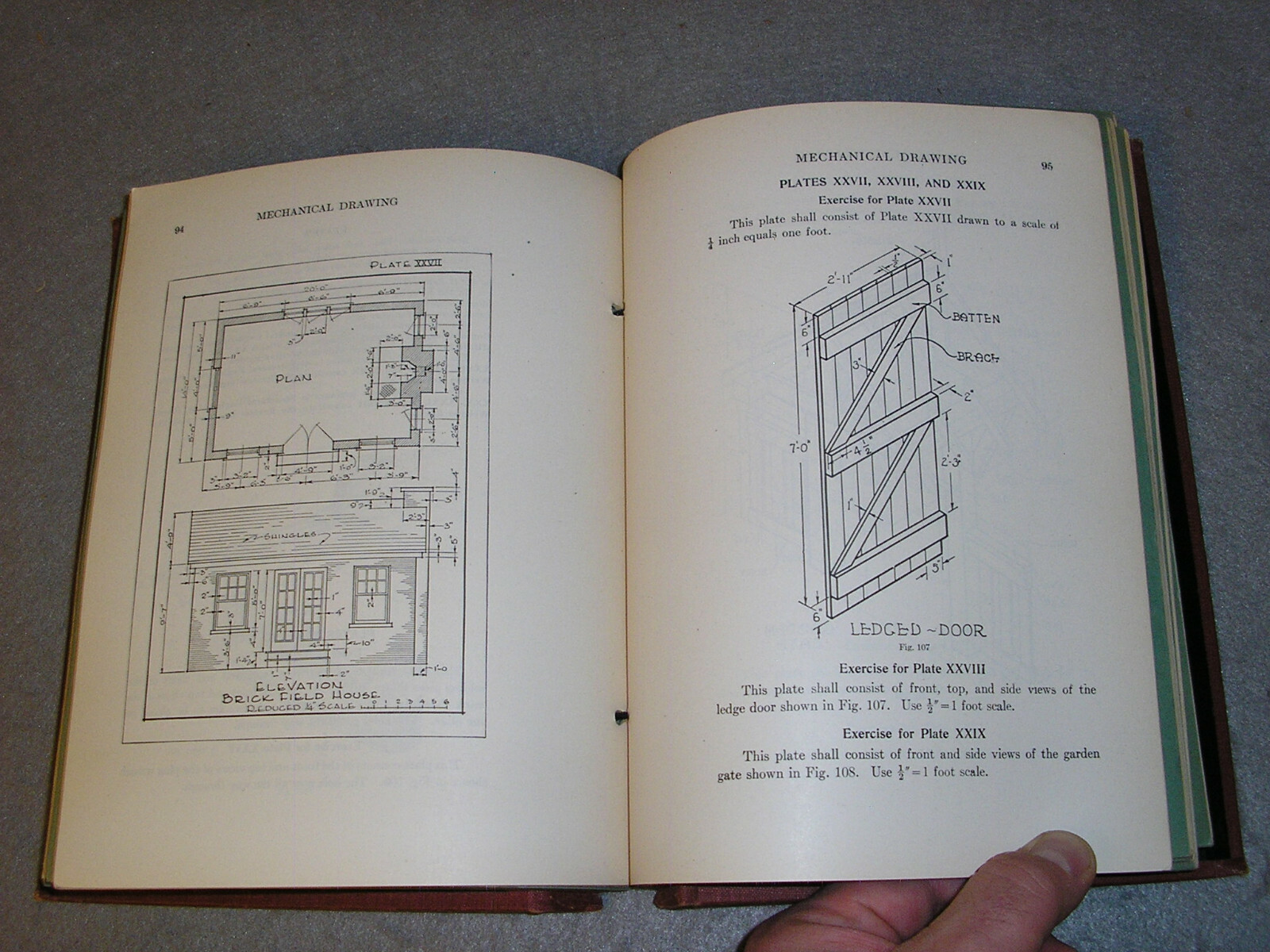 WWII Drafting Books Marine Corp Institute 14 in Binder US Army World War II 1945