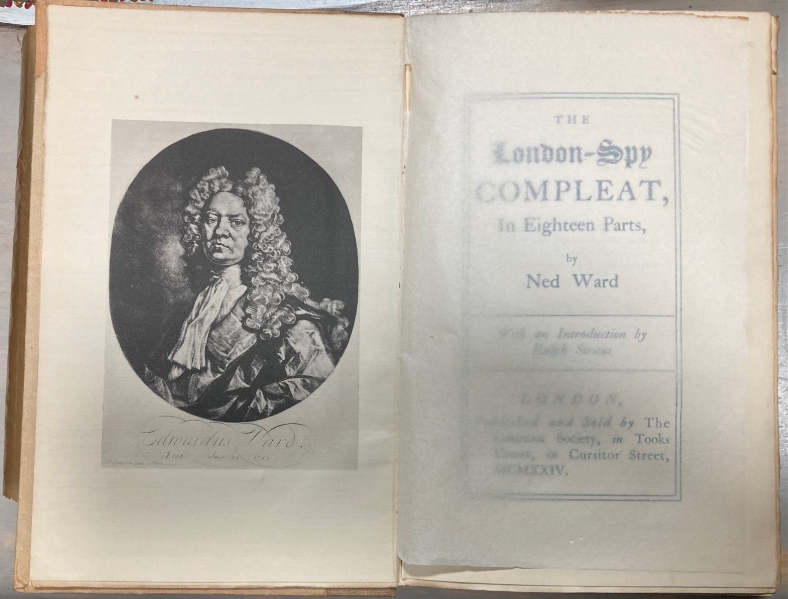 The London-Spy Compleat in 18 Parts Ned Ward 1924 Casanova Ltd ed. #838/1000