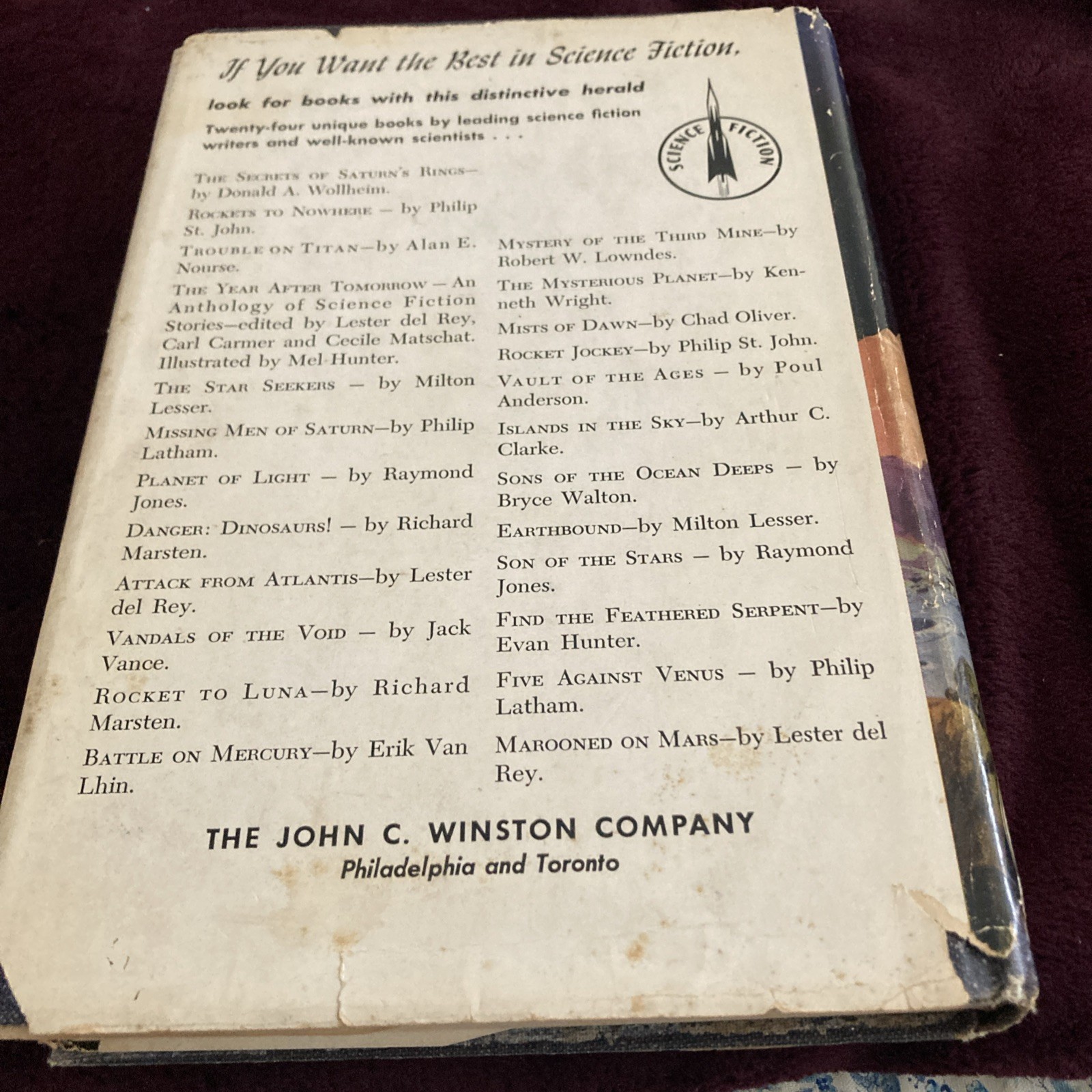 Winston Sci-Fi Series – The Secret of Saturn Rings – First Edition