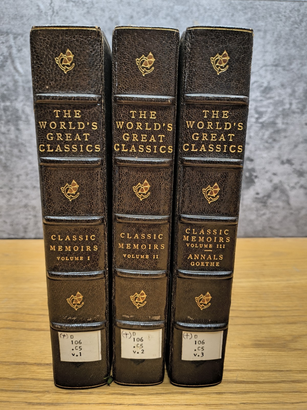Classic Memoirs [in 3V] 1901 Intro by George Saintsbury World’s Great Classics