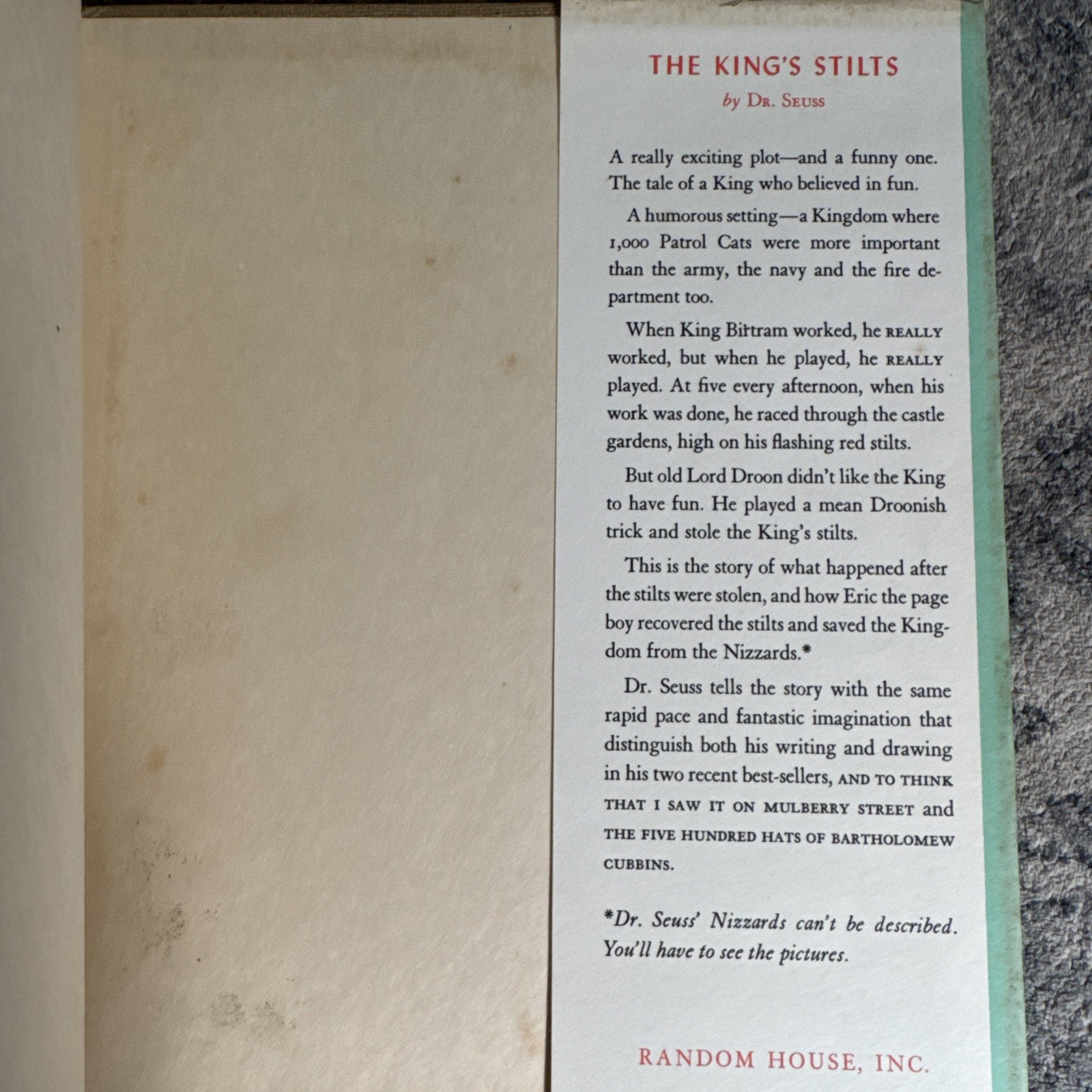 Vintage 1940 Horton Hatches The Egg Dr Seuss HC w/ Original Dust Jacket