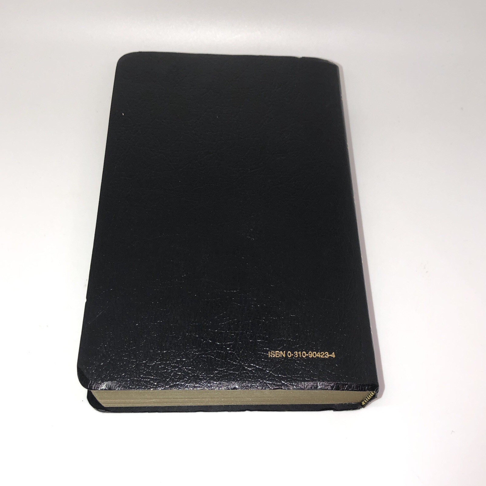Vintage Holy Bible King James Version Zondervan Edition Leather Black Red Letter
