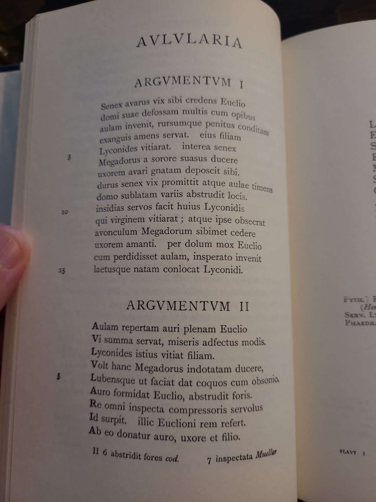 Plautus Roman Comedy Latin 2 vols hc W.M. Lindsay ed. 1963 OCT Oxford Classical
