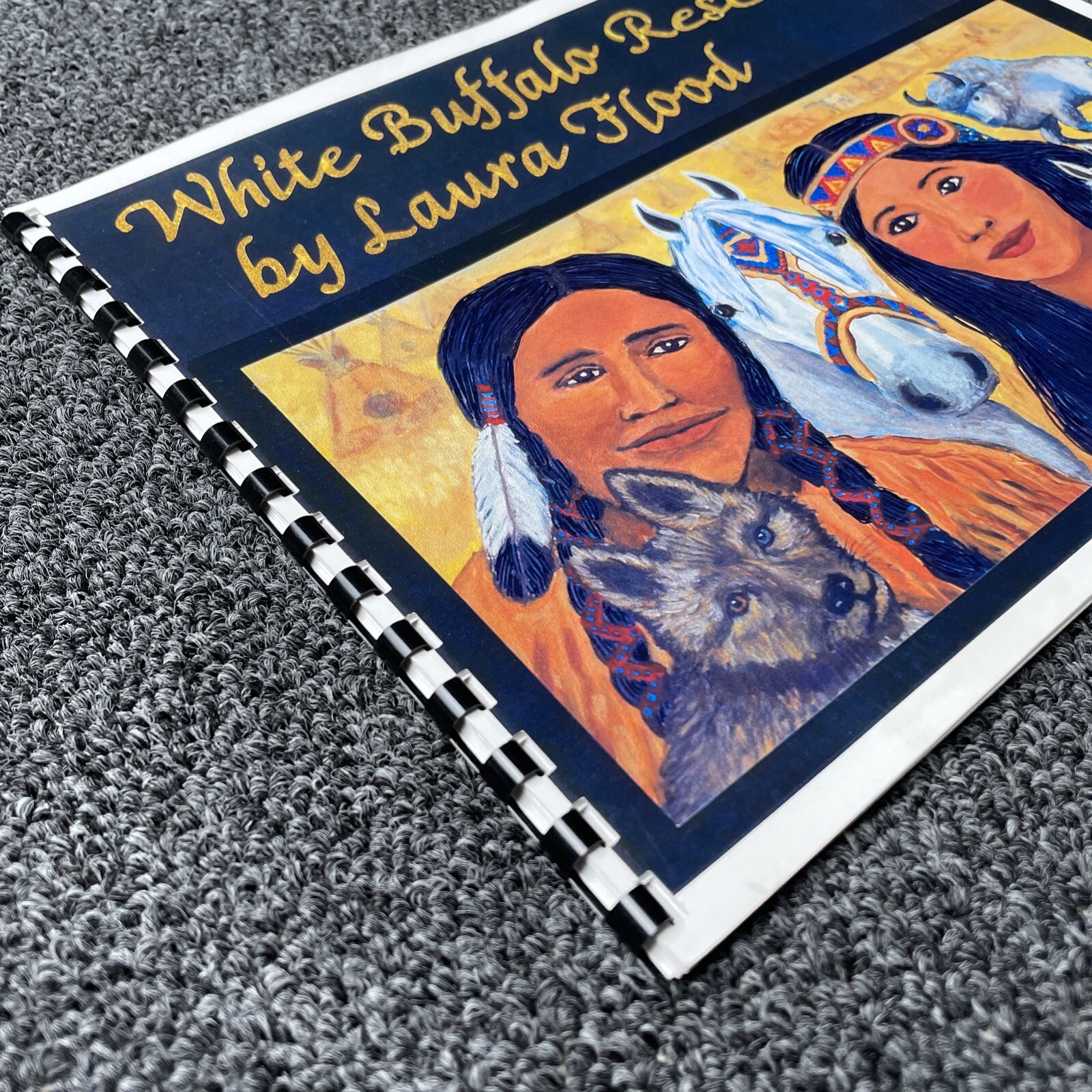 White Buffalo Rescue Laura Flood Signed Rare 2010 Ring Bound