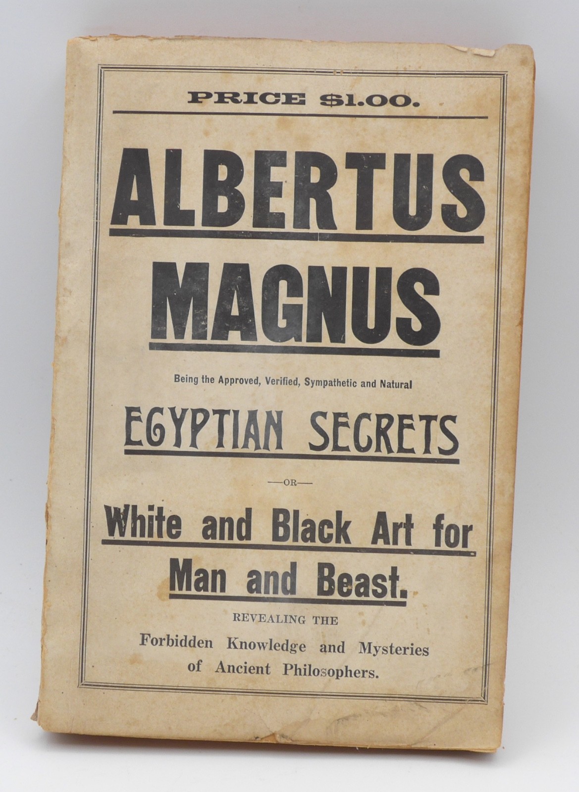 Egyptian Secrets by Albertus Magnus – All 3 Volumes in One – Circa 1900!