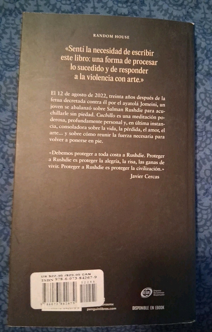 Cuchillo: Meditaciones Tras Un Intento de Asesinato / Knife by Salman Rushdie