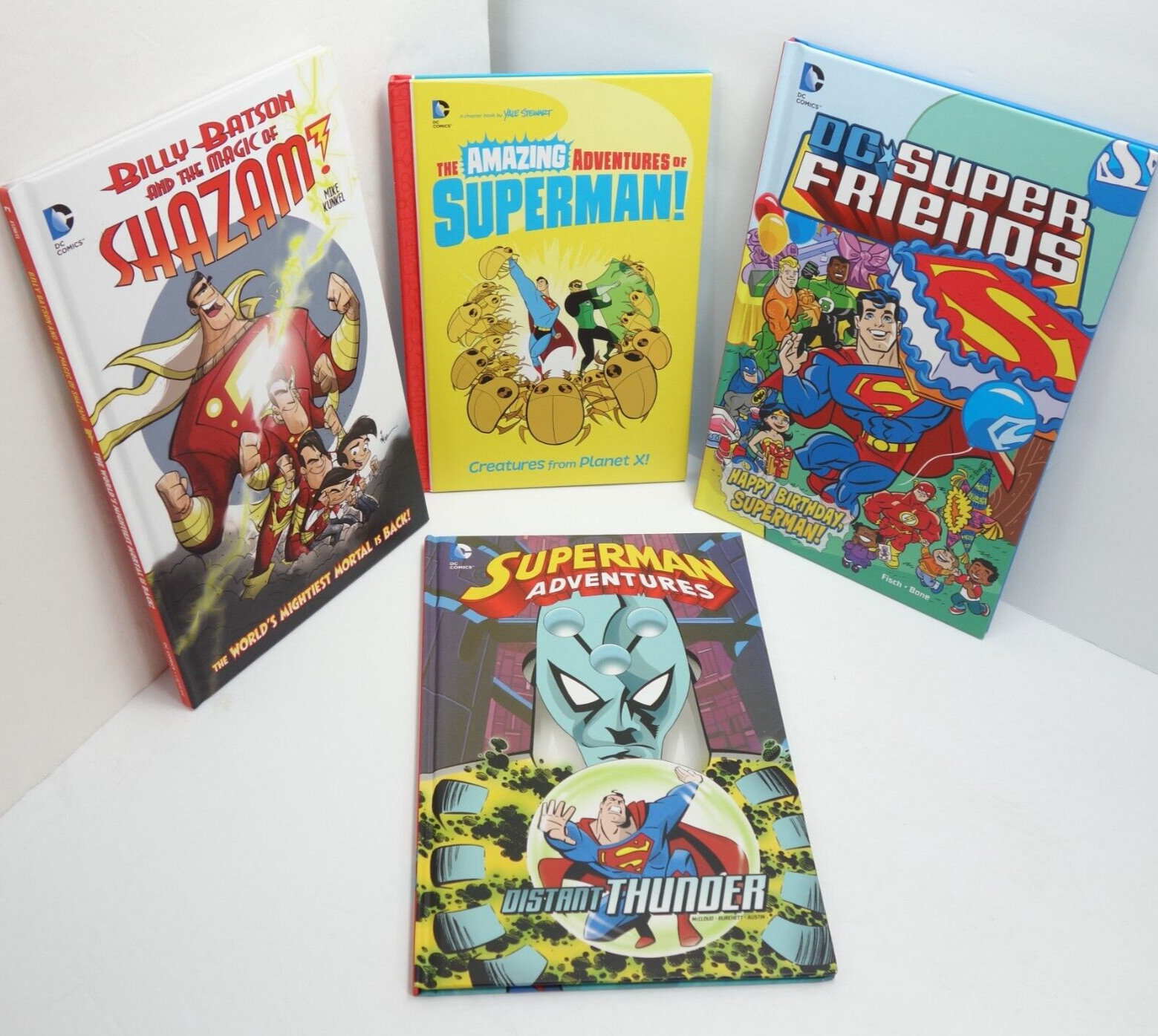 DC Comics Book Lot of 4 Superman Superhero Adventures Hardcover Storybook