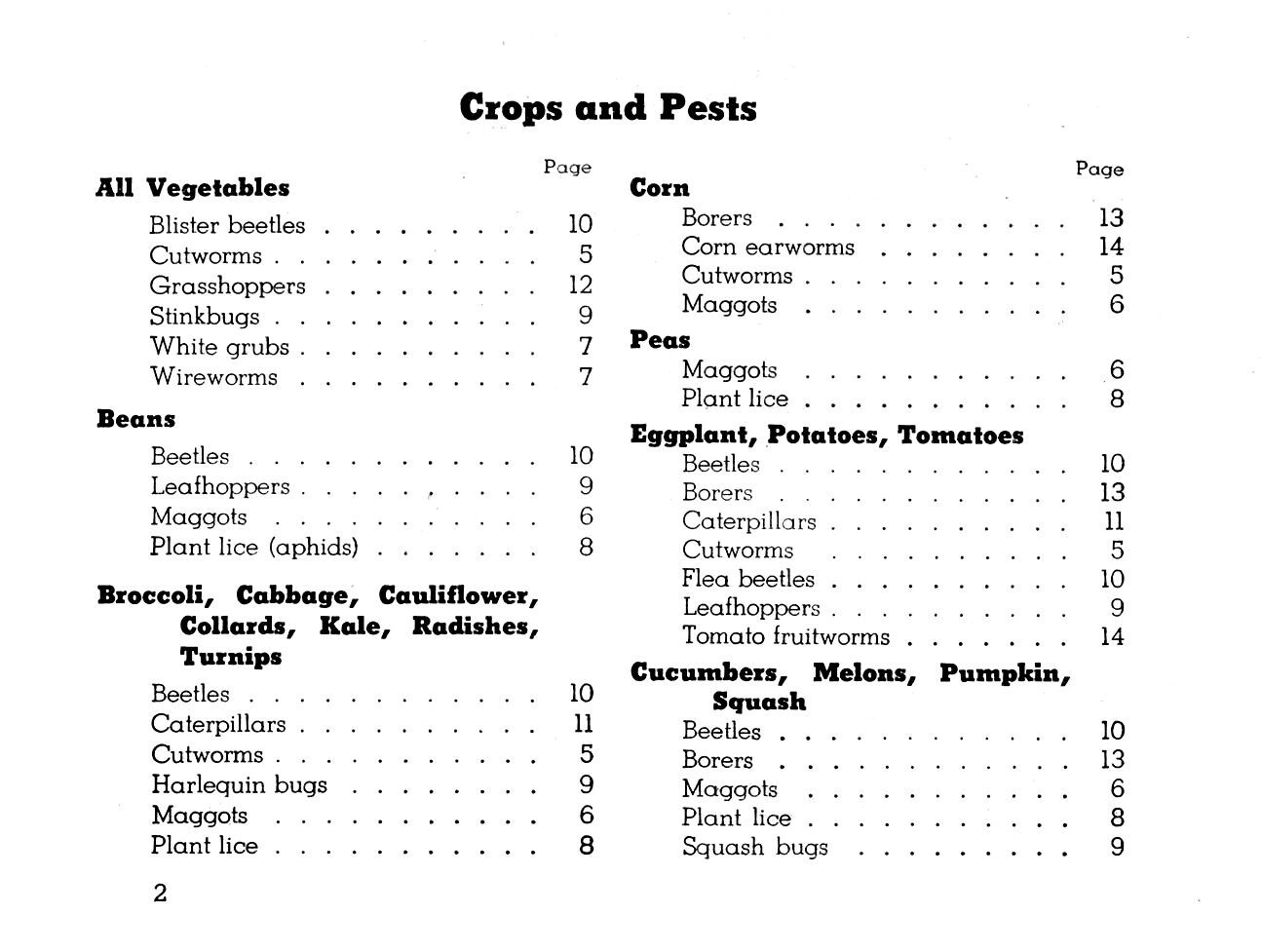 1944 Victory Garden Insect Guide