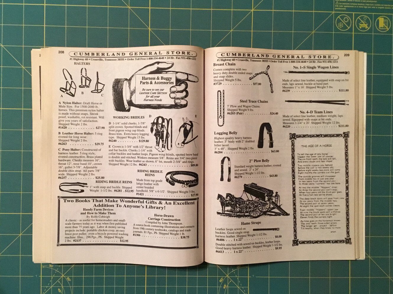 1998 CUMBERLAND GENERAL STORE CATALOG, 288 Pages, Real Nice Condition, Rare!