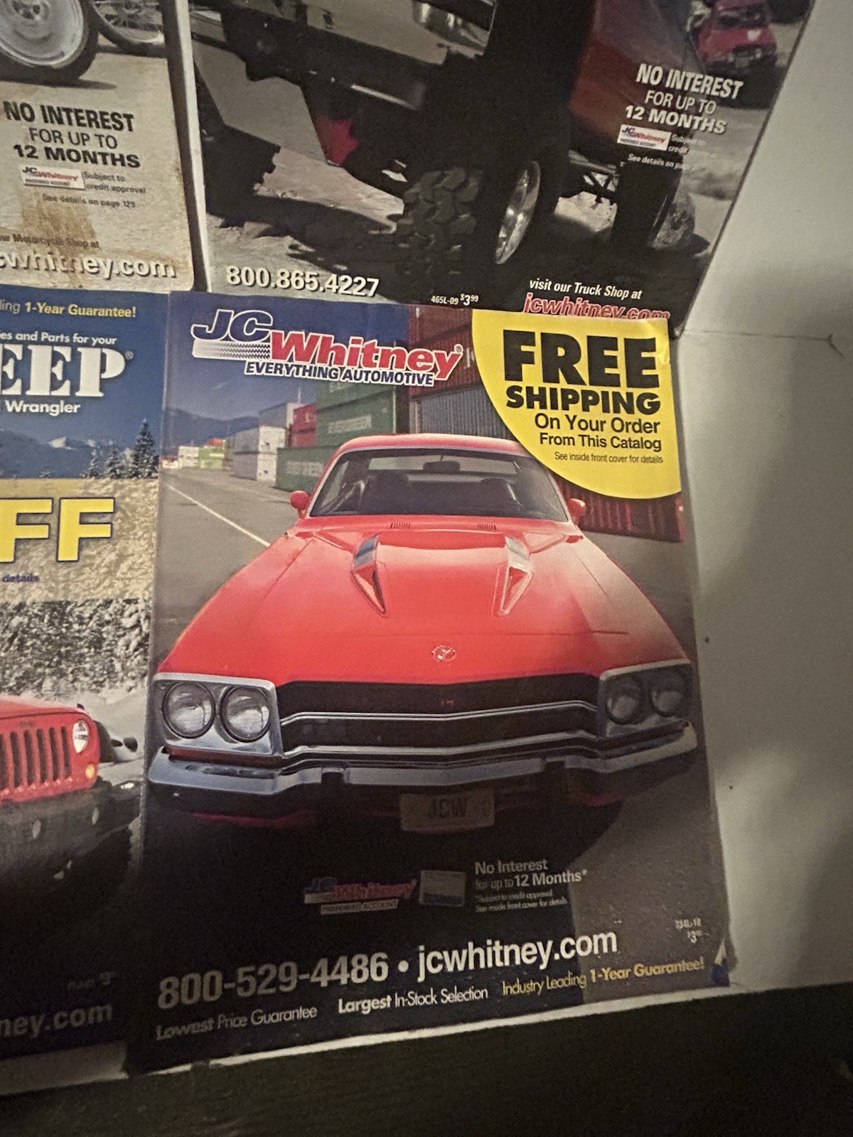 6 JC WHITNEY MAIL ORDER CATALOGS 2000’S ERA•Motorcycle Truck Jeep•EUC