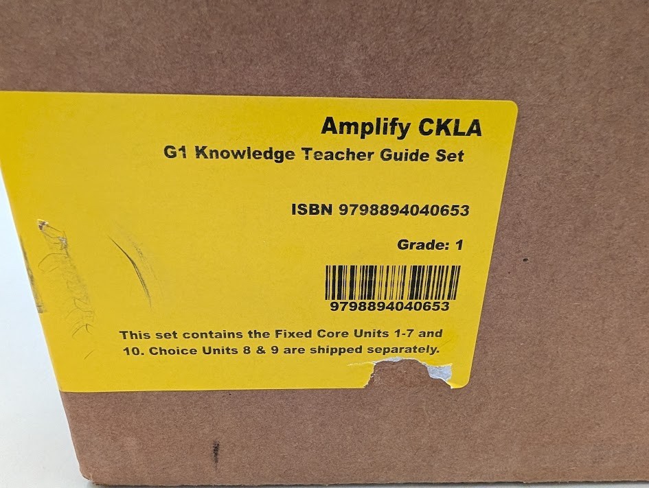 AMPLIFY G1 Knowledge Teacher Guide Set Units 1-7 & 10