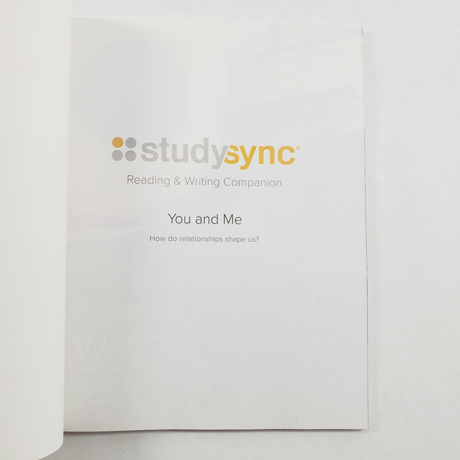 Lot of 5 Study Sync Grade 6 Reading and Writing Companion Workbooks Paperback