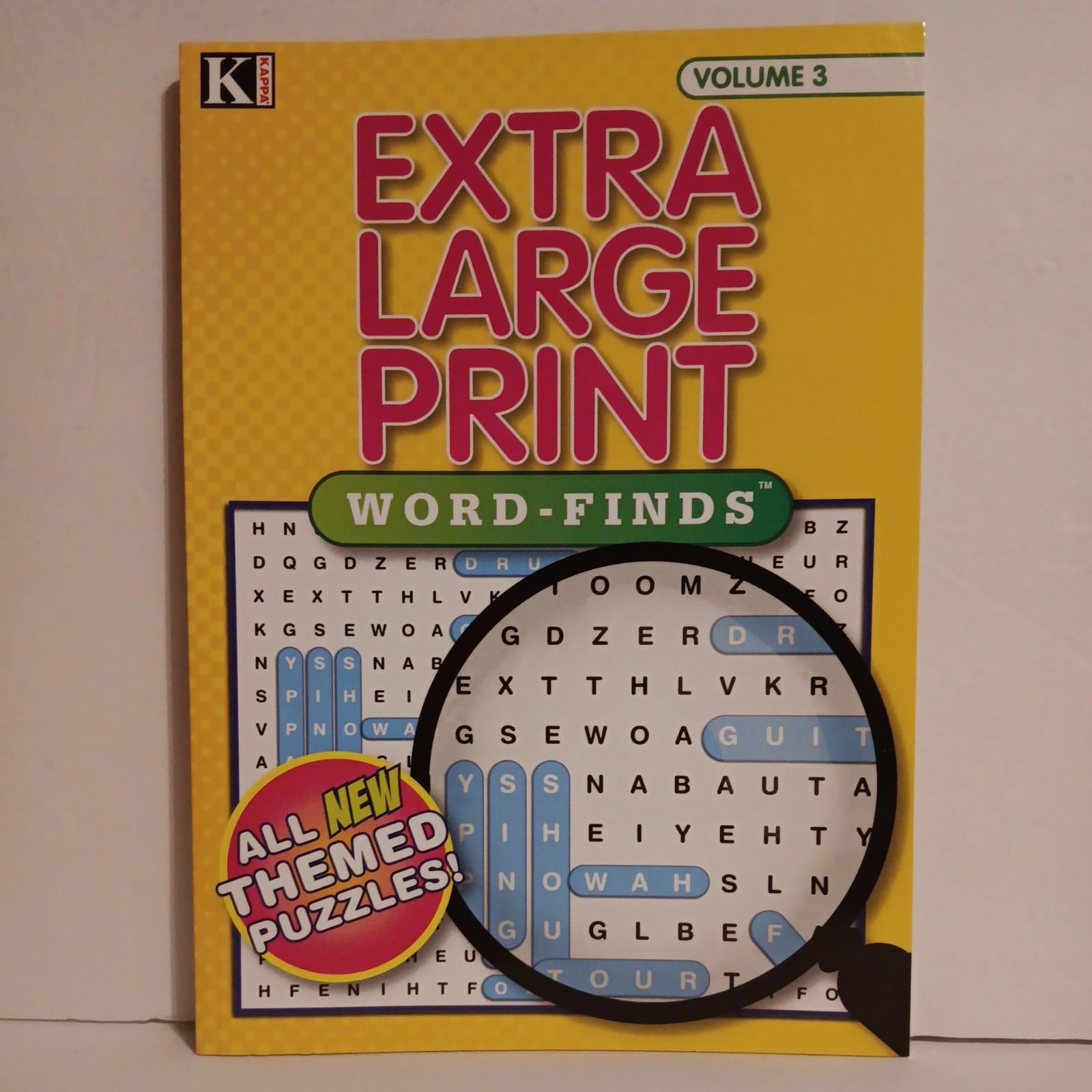 2 EXTRA LARGE PRINT Word Finds Kappa Puzzle Books Volumes 3 & 4 NEW