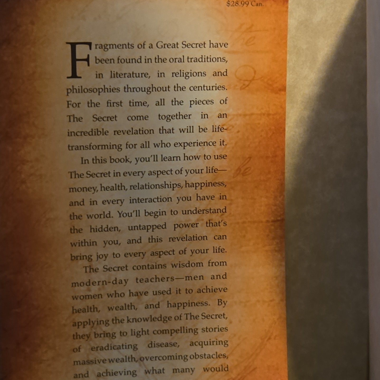 Rhonda Byrne Secret Hardcover 2006 Atria Books Self-Help Personal Growth Book