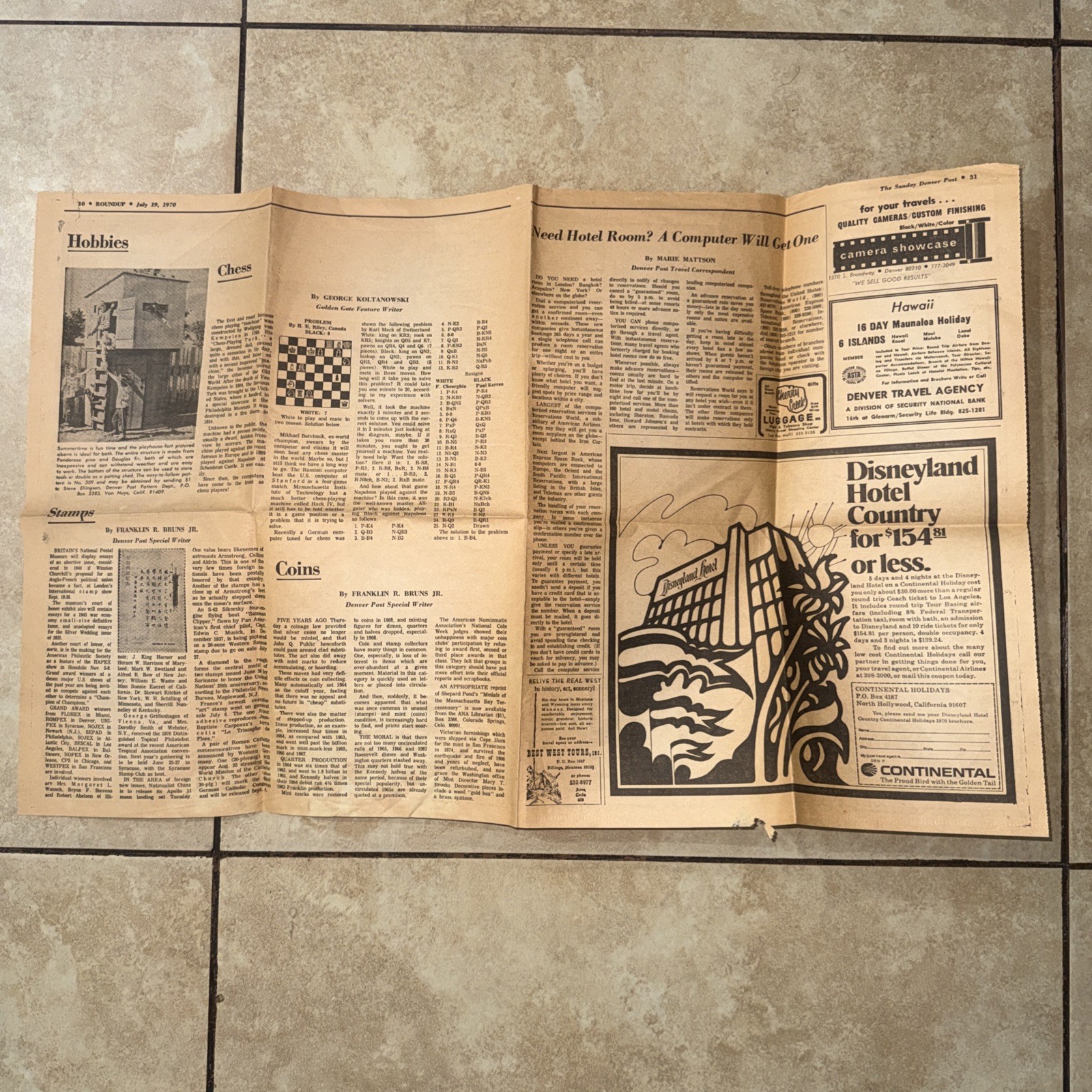Authentic Two Wars Gen Samuel G French 1901 Antique w/ 1970 Newspaper